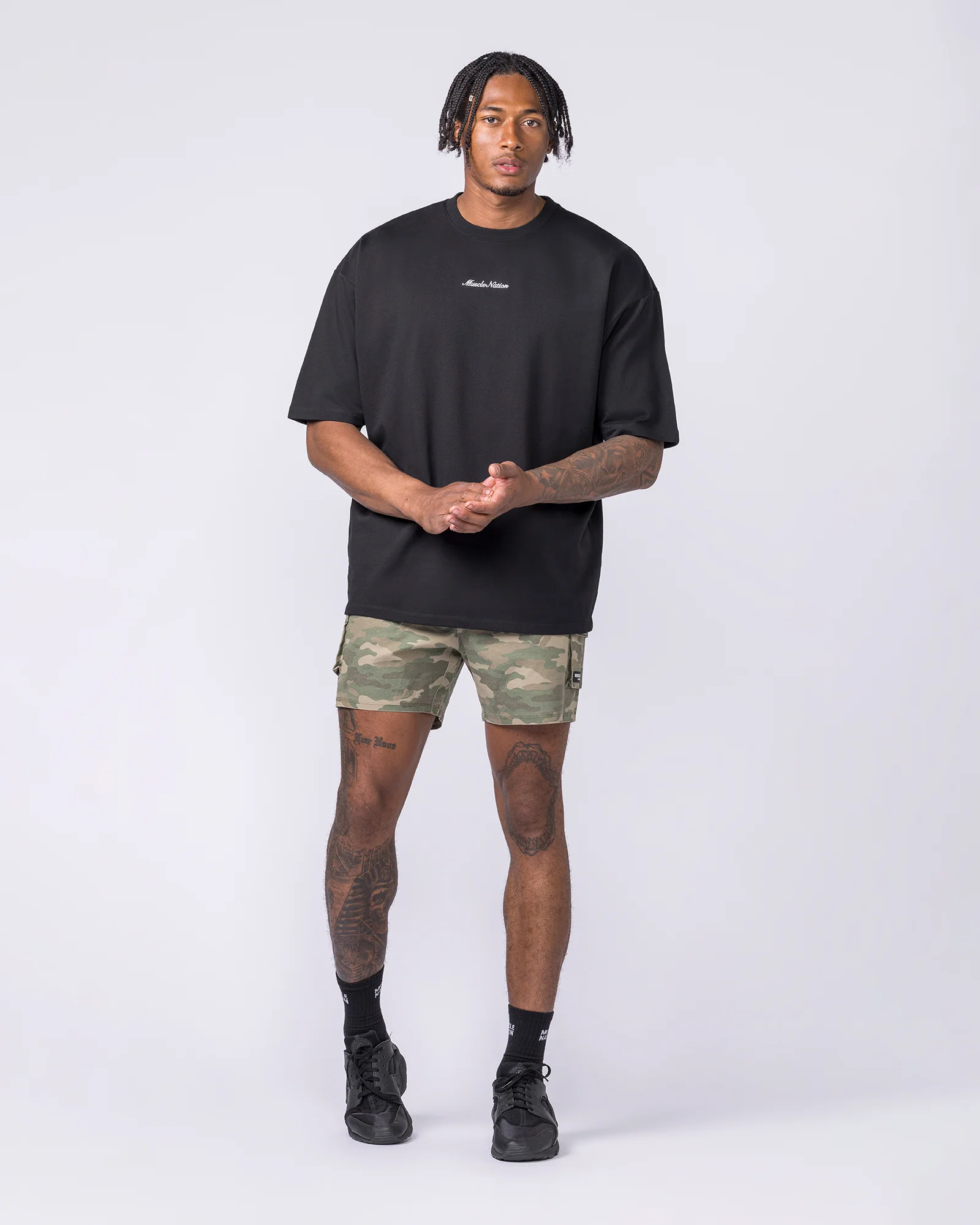 Daily Cargo 5" Shorts - Washed Camo Print - Image 6