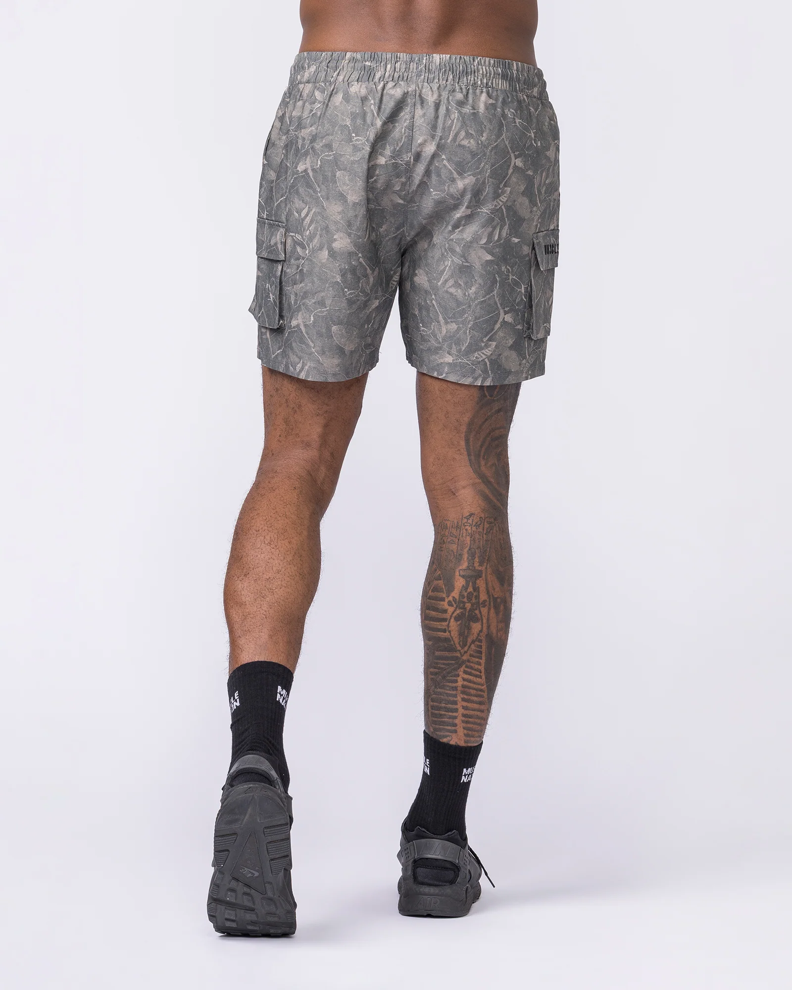 Daily Cargo 5" Shorts - Washed Tree Camo Grey - Image 5