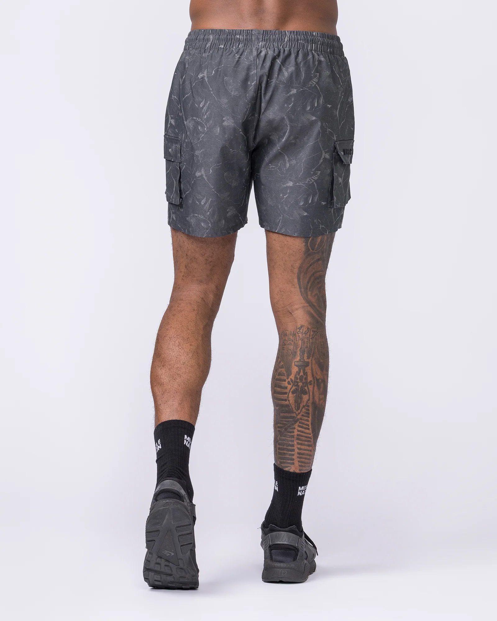 Daily Cargo 5" Shorts - Washed Tree Camo Monochrome - Image 5