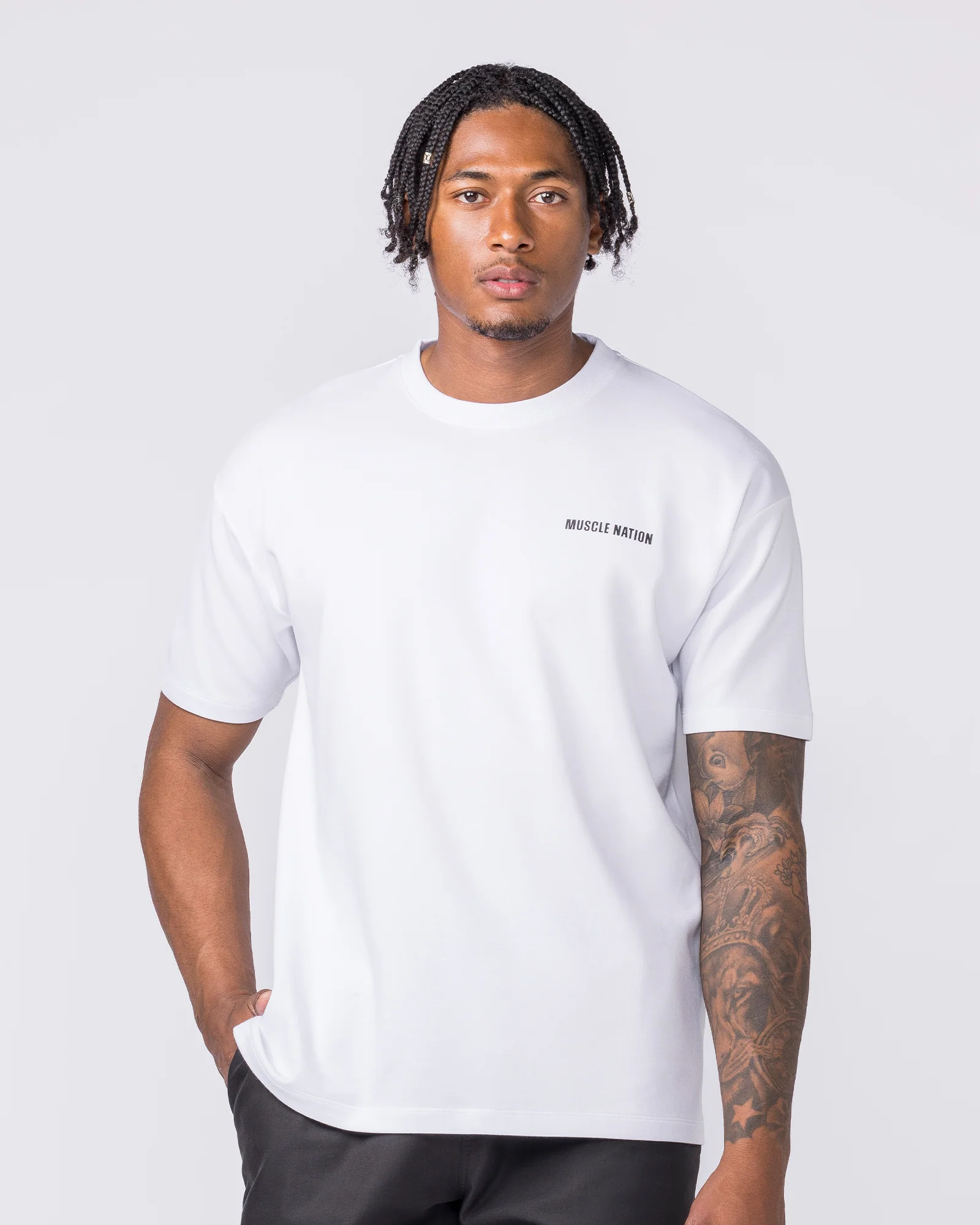 Daily Regular Fit Tee - White - Image 3