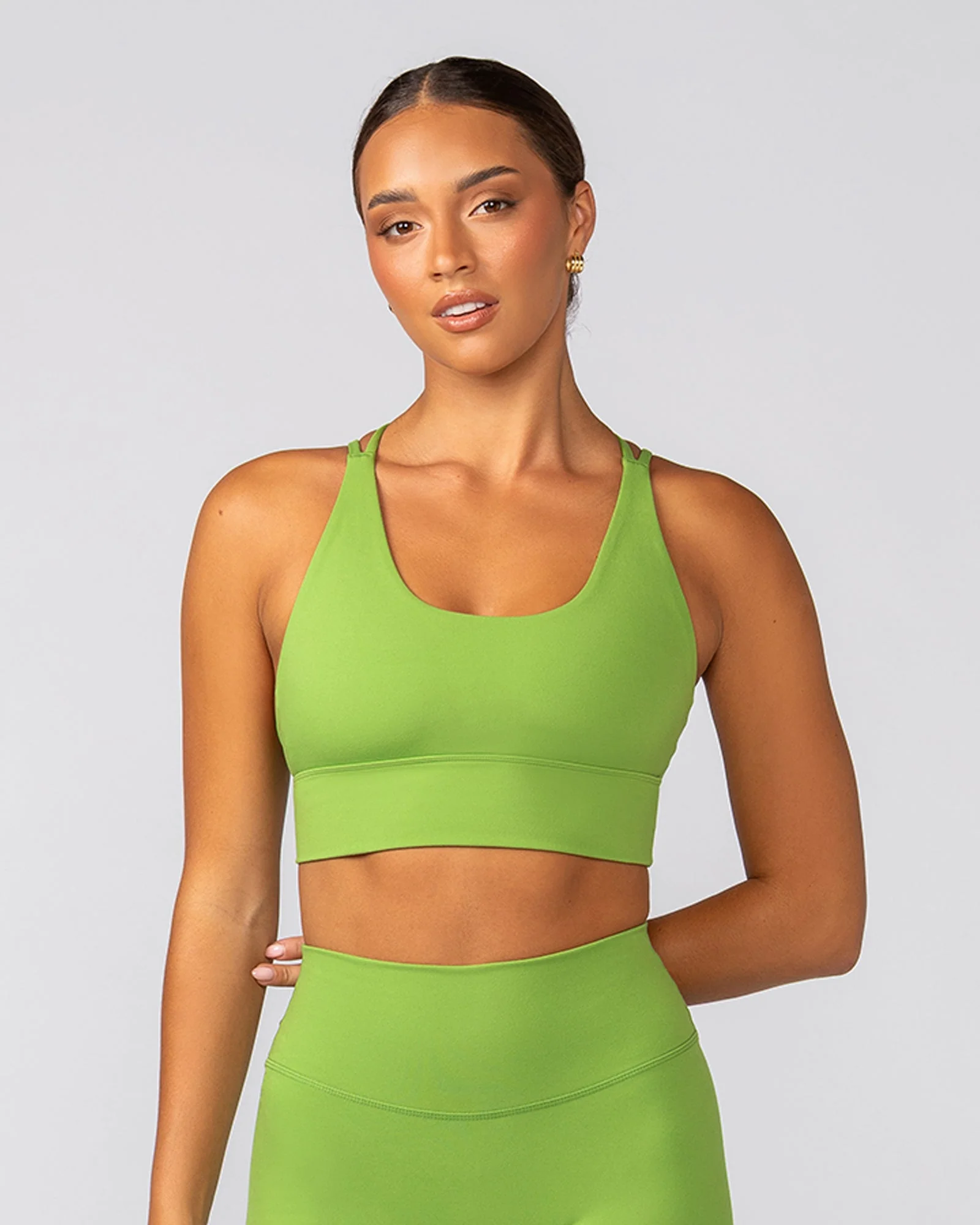 Dash Longline Bra - Kiwifruit - Image 2