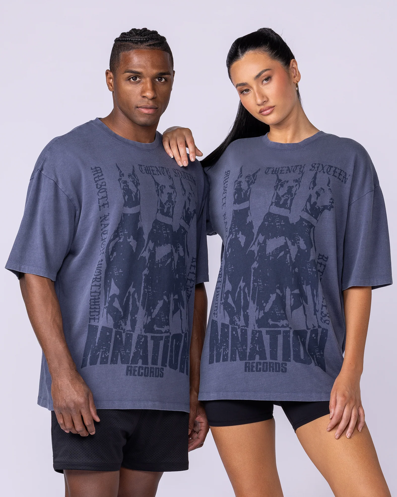 Doberman Oversized Vintage Tee - Washed Atlantis - Image 7