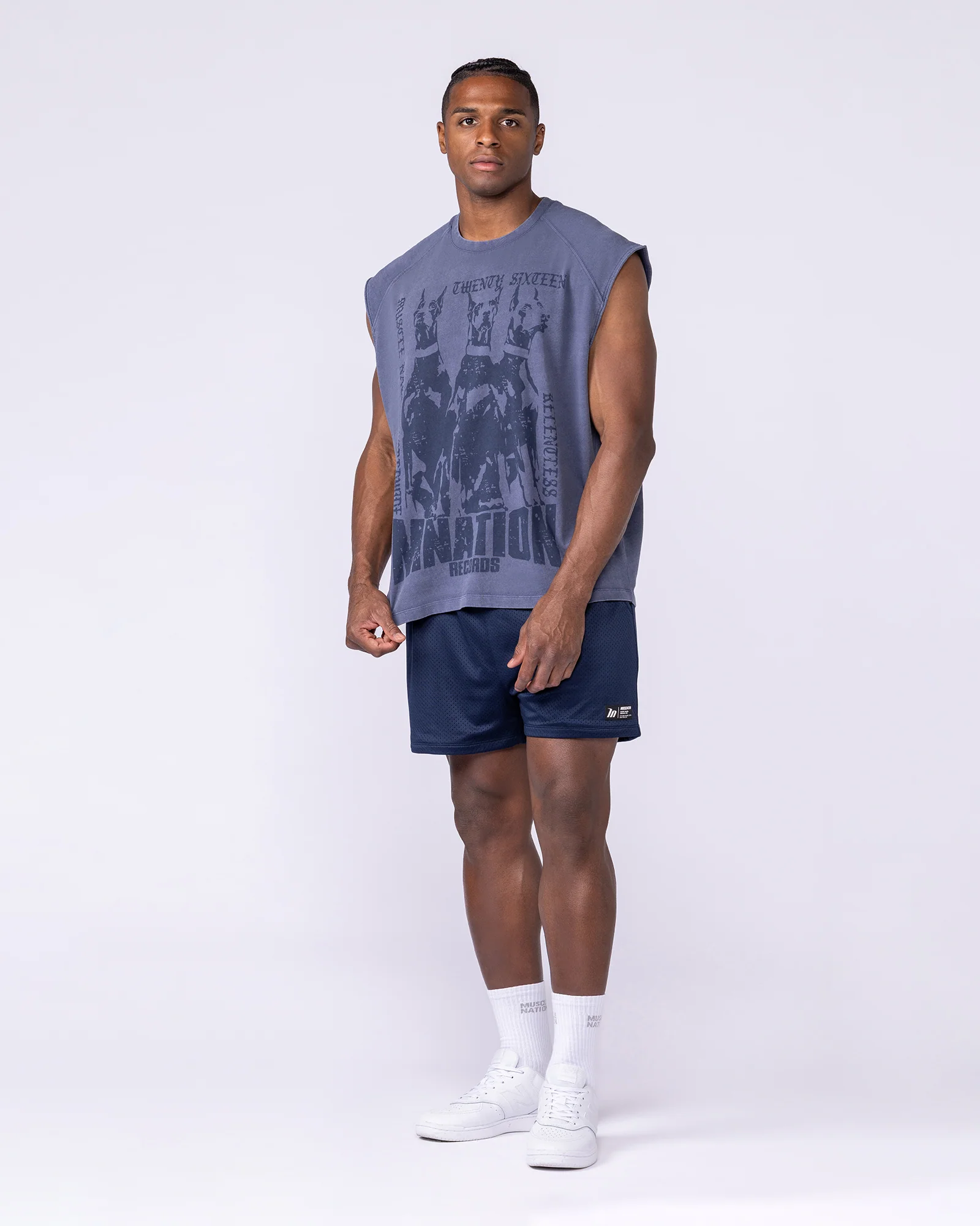 Doberman Vintage Boxy Muscle Tank - Washed Altantis - Image 5