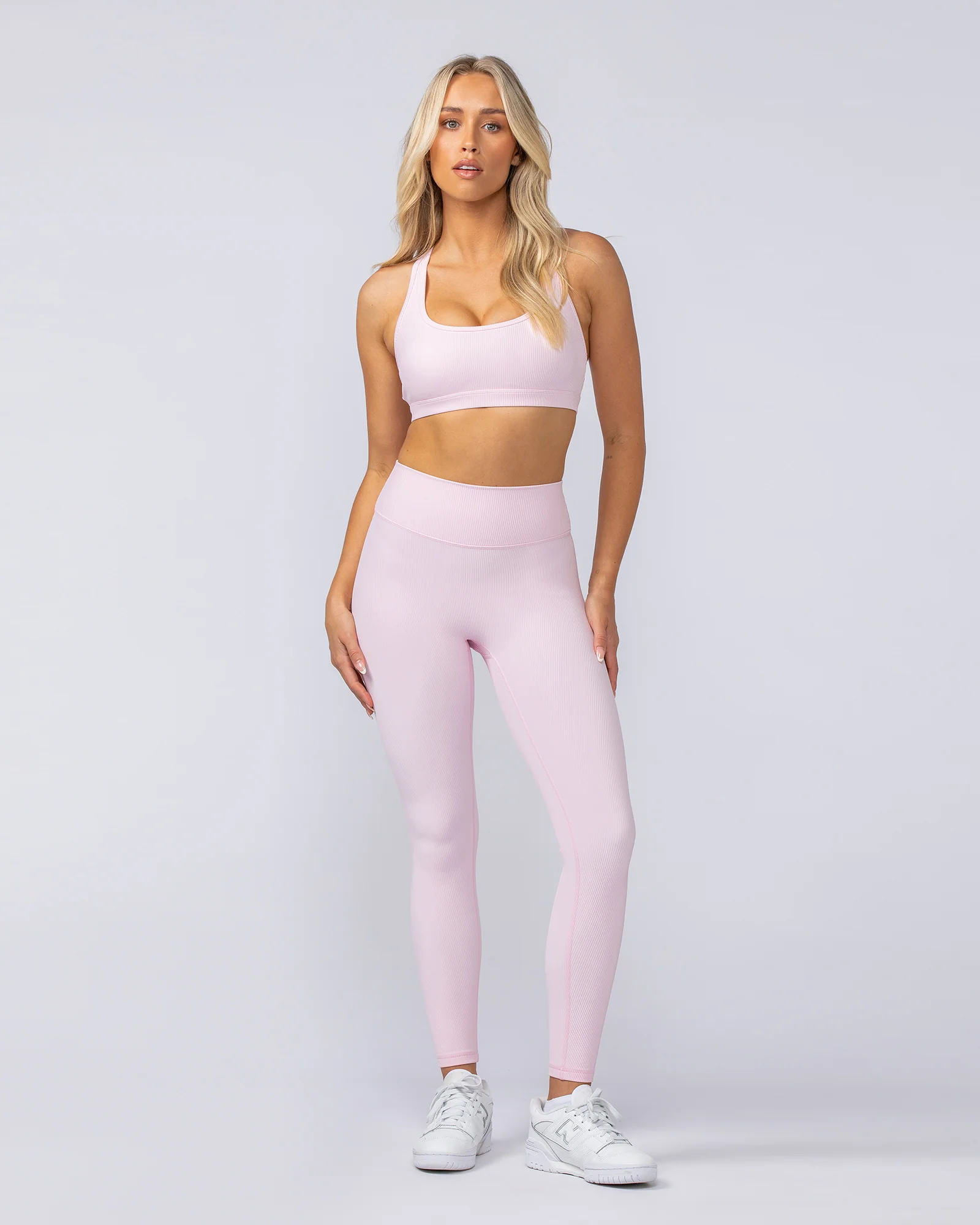 Drew Rib Bra - Baby Pink - Image 6
