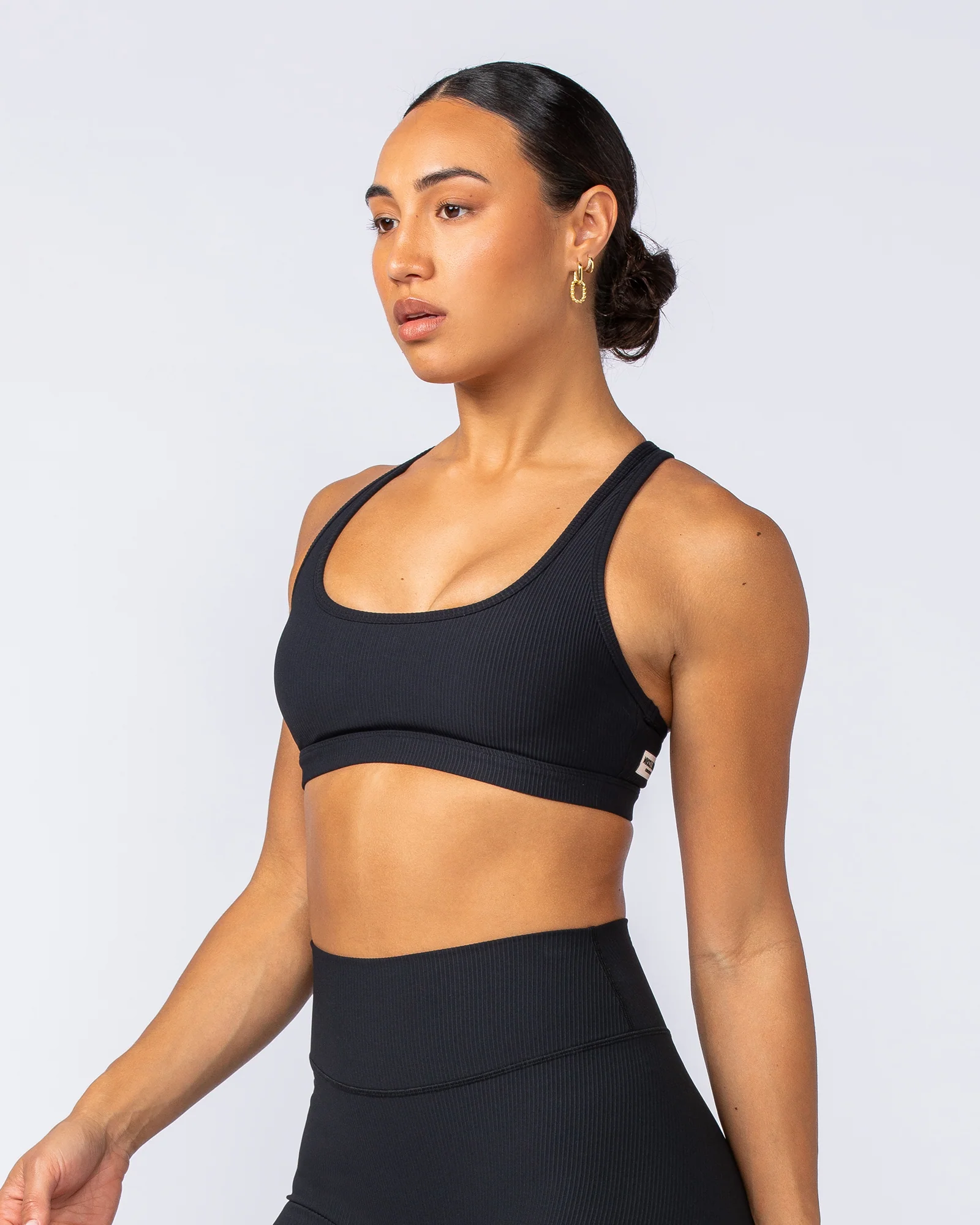 Drew Rib Bra - Black - Image 2