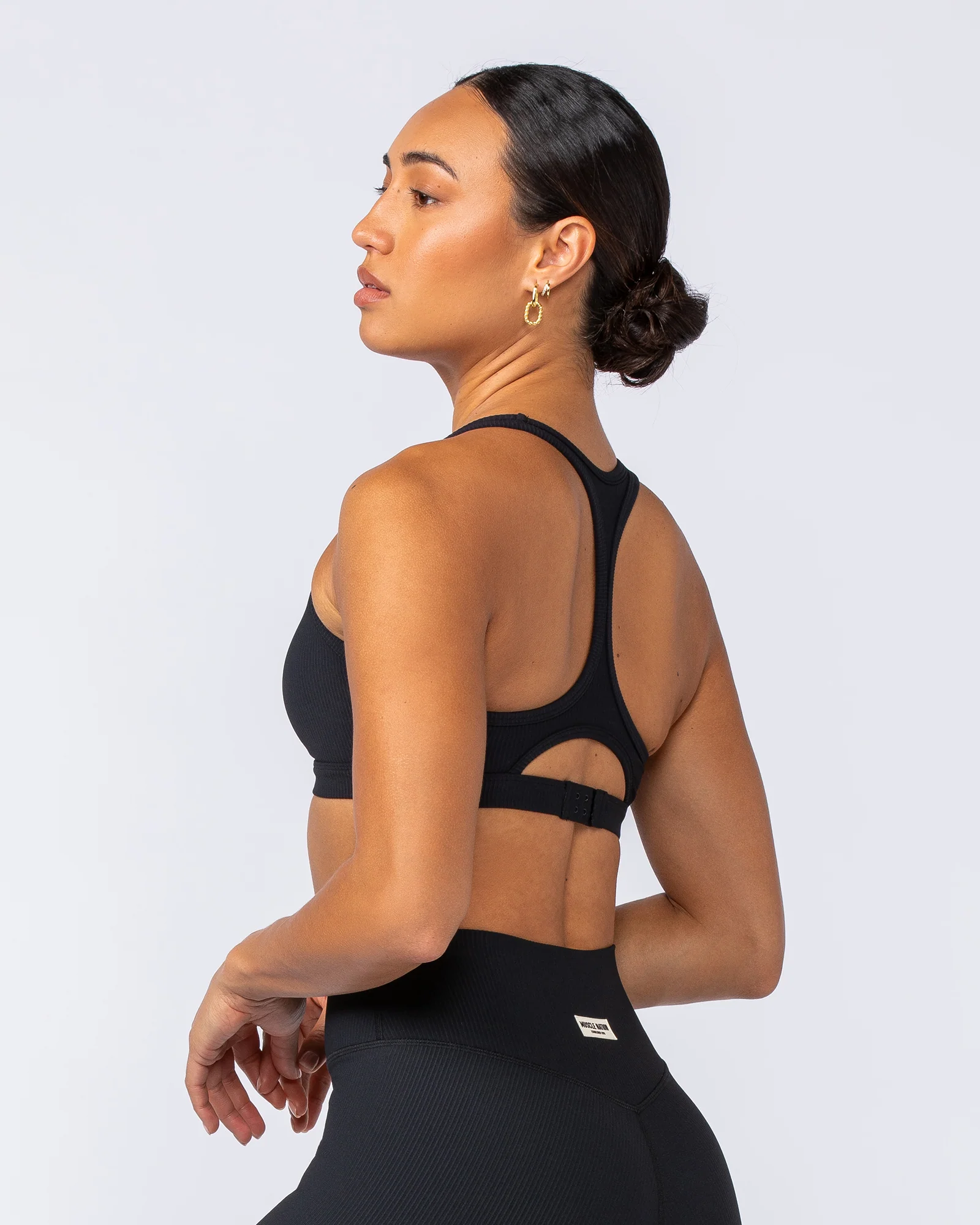 Drew Rib Bra - Black - Image 3