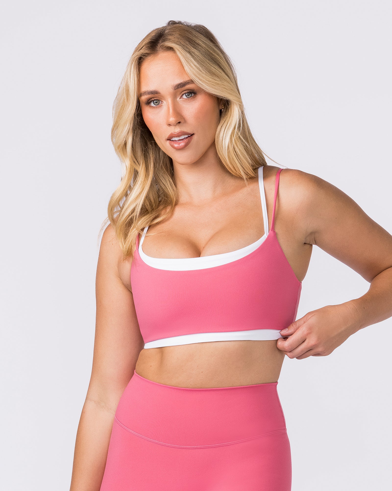 Duo Bralette - White/Petal - Image 3