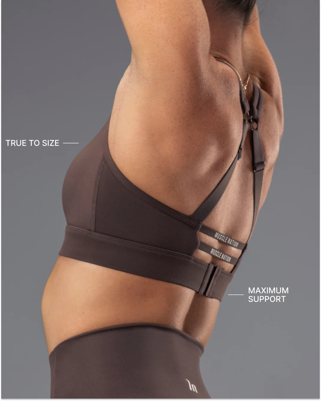 Elite Support Bra - Cola - Image 4