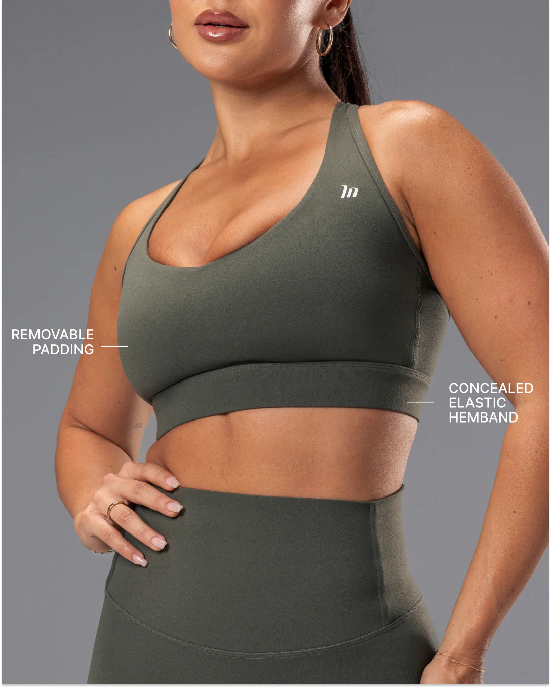 Elite Support Bra - Eucalyptus - Image 3