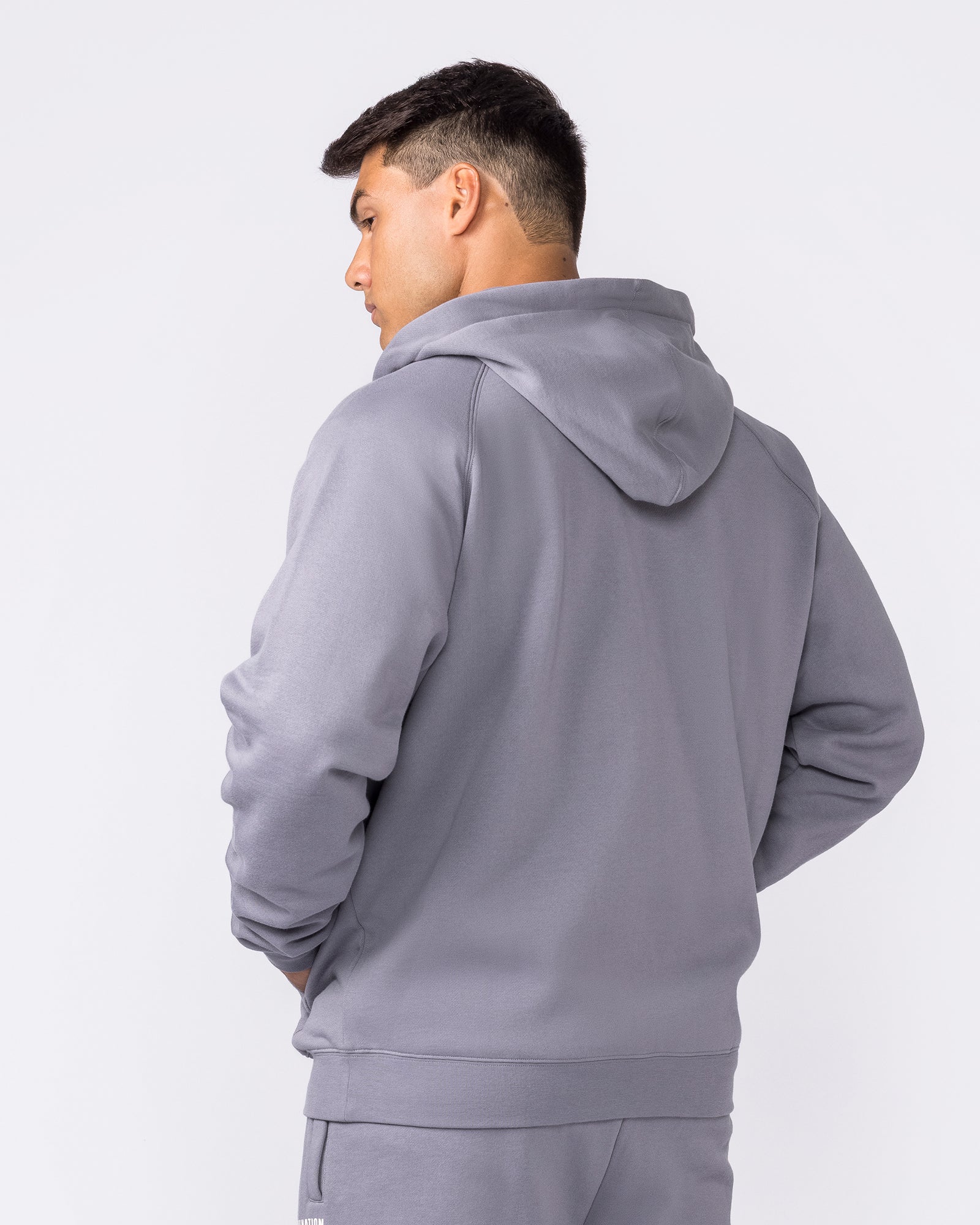 Essential Zip Hoodie - Cement - Image 3