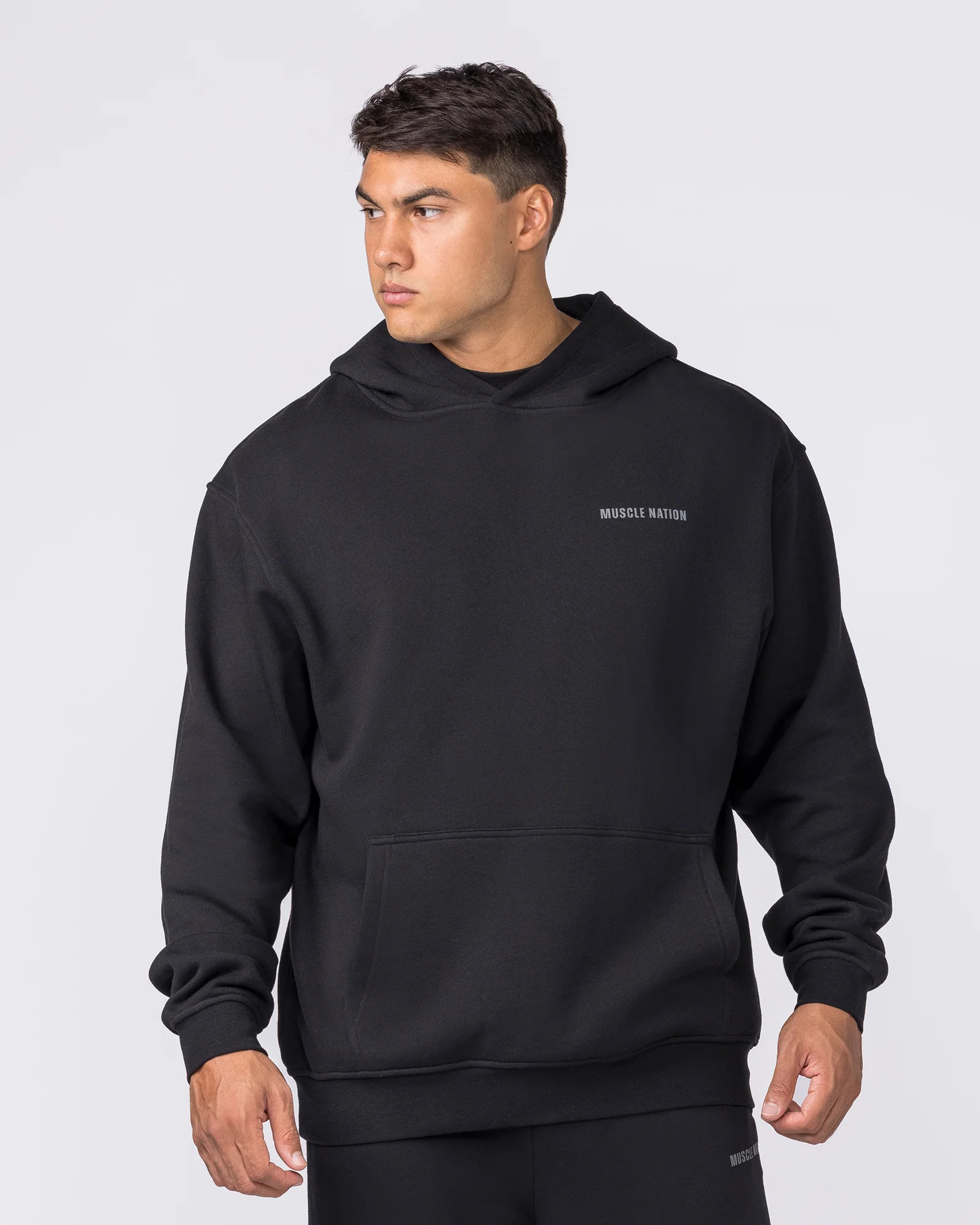Essential Hoodie - Black - Image 3