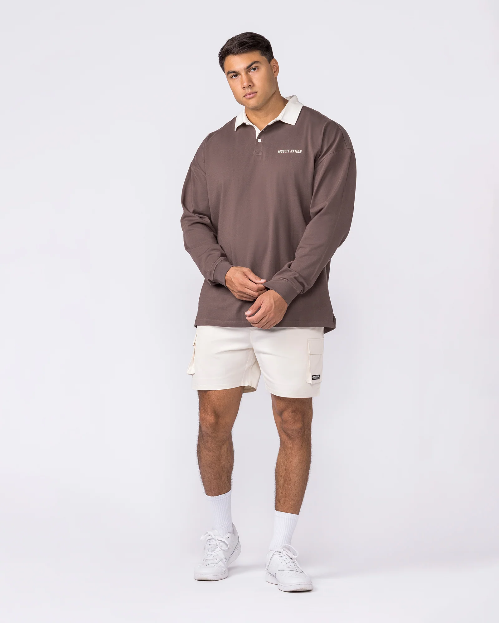 Essential Lightweight Rugby Jersey - Dark Taupe - Image 6