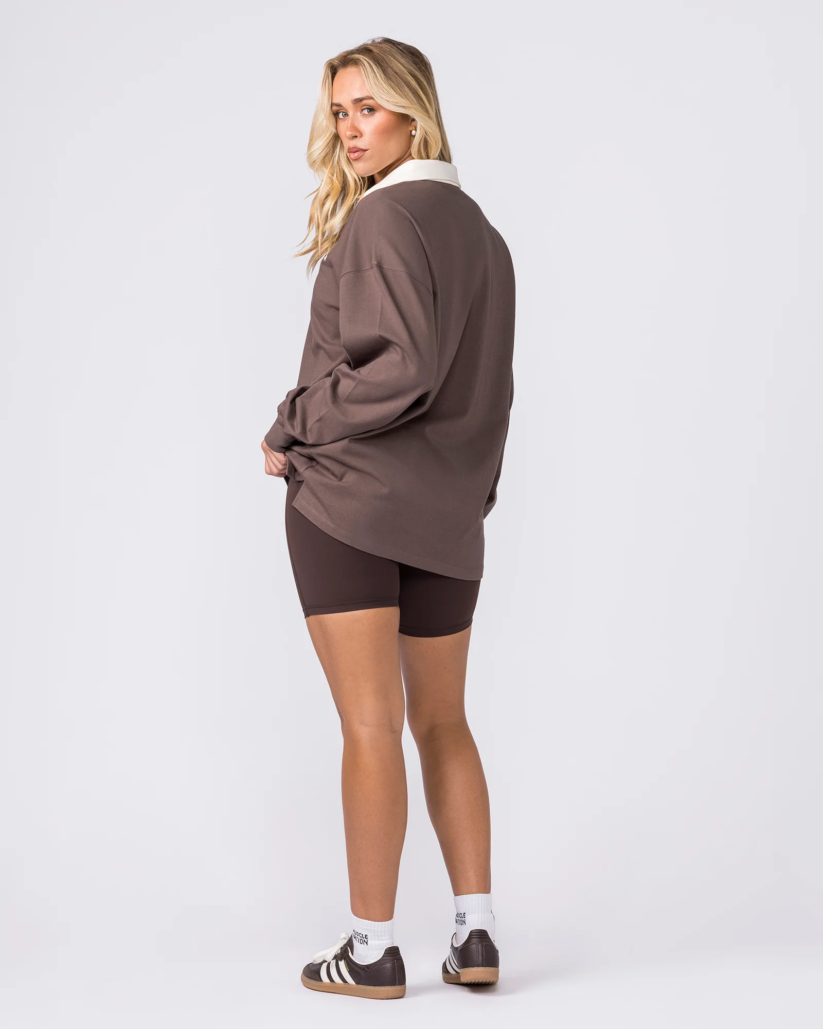 Essential Lightweight Rugby Jersey - Dark Taupe - Image 8