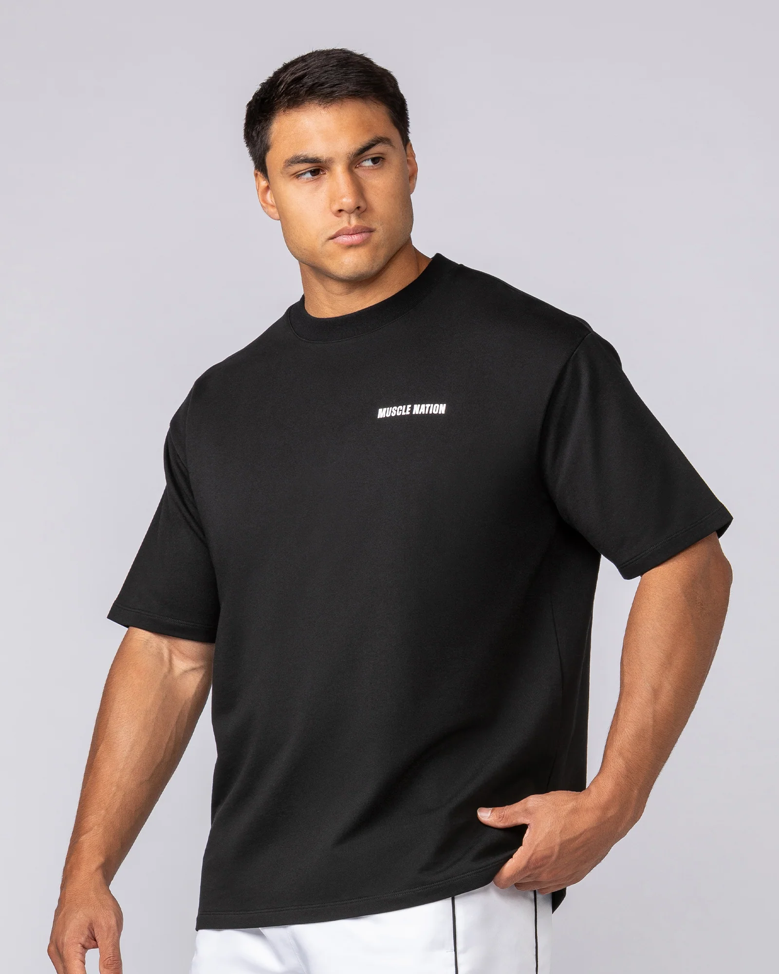 Essential Regular Fit Tee - Black - Image 4