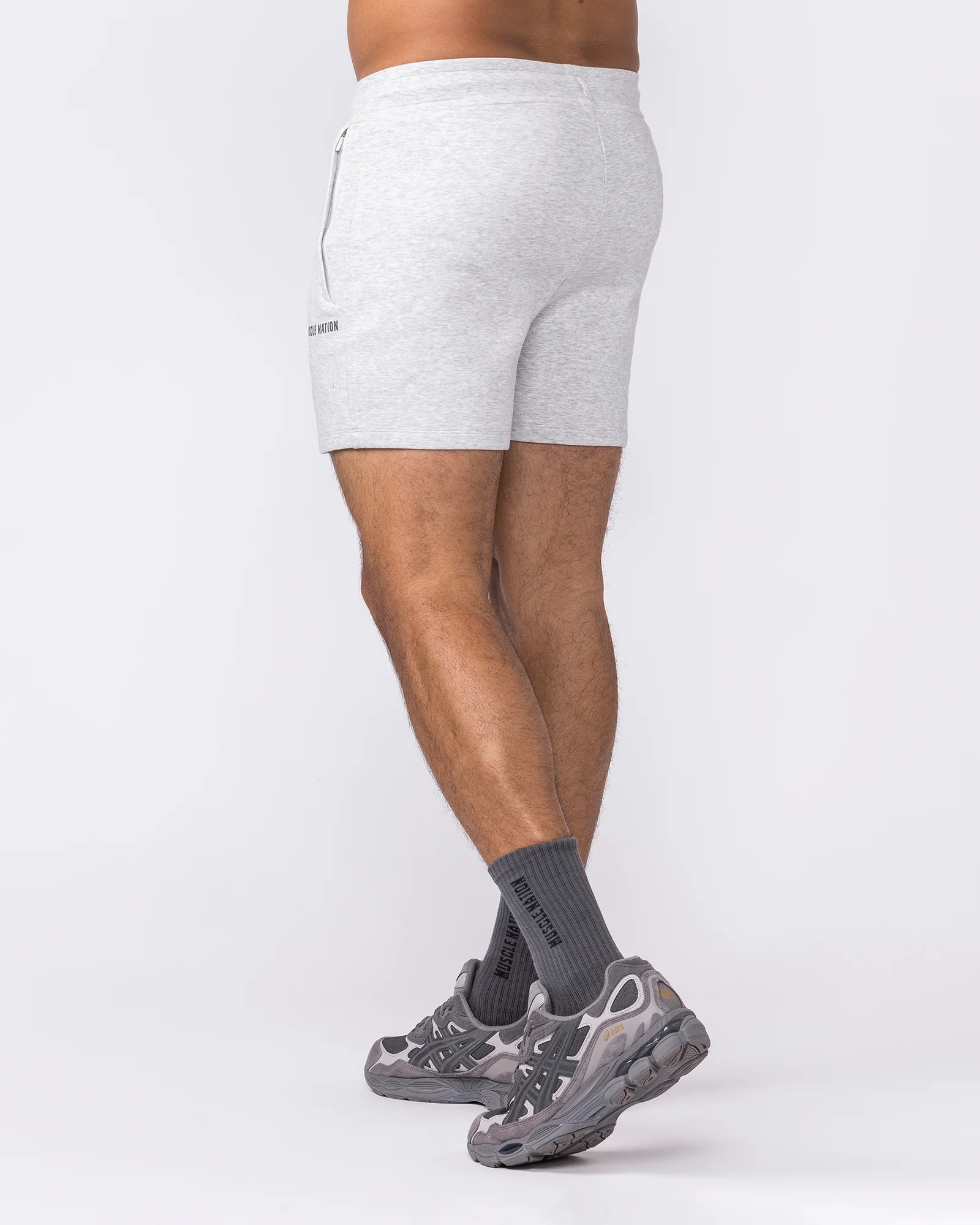 Essential Tech Shorts - Grey Marl - Image 2