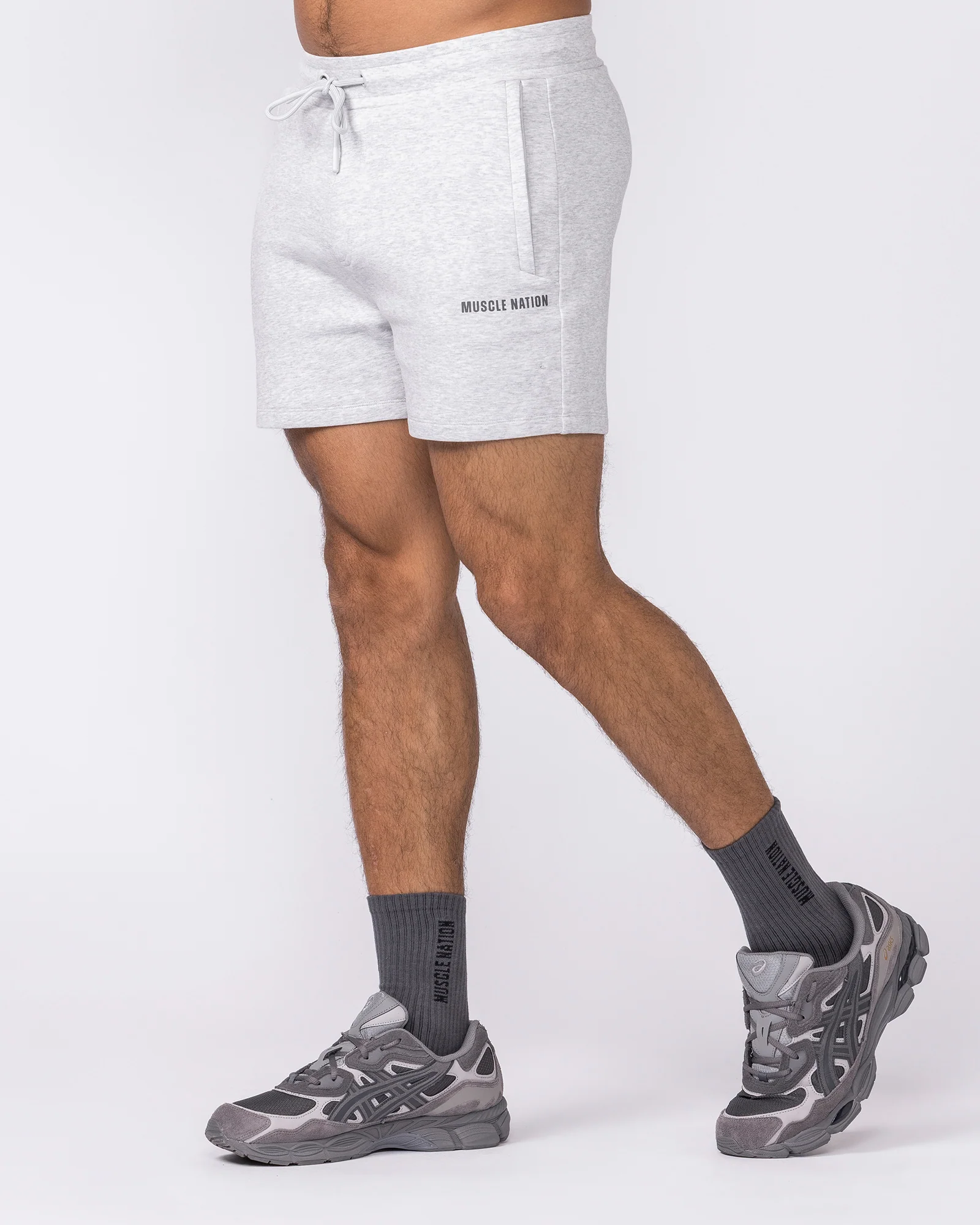 Essential Tech Shorts - Grey Marl - Image 4
