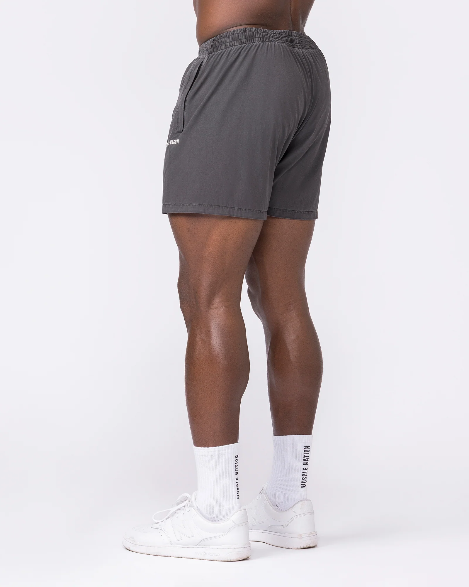 Essential Vintage 3.5" Active Shorts - Washed Black - Image 2