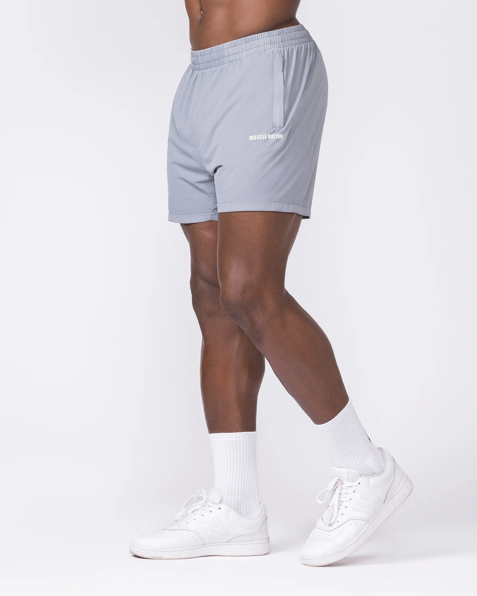 Essential Vintage 3.5" Active Shorts - Washed Cement - Image 4