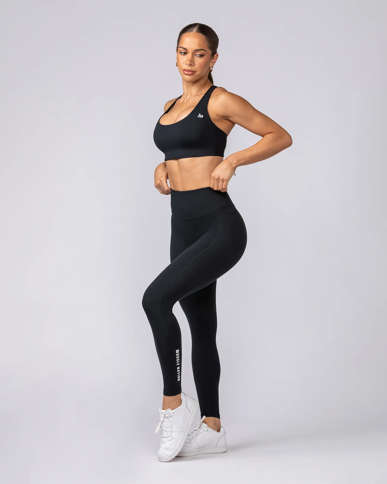 Everyday Pocket Ankle Length Leggings - Black - Image 6