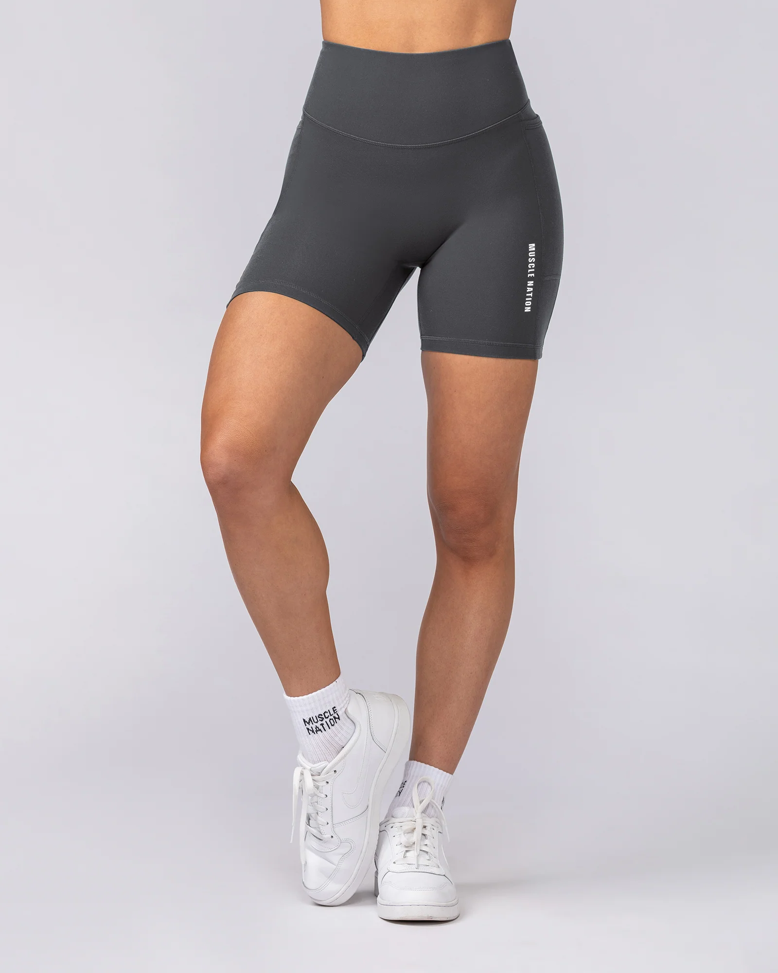 Everyday Pocket Bike Shorts - Granite - Image 2