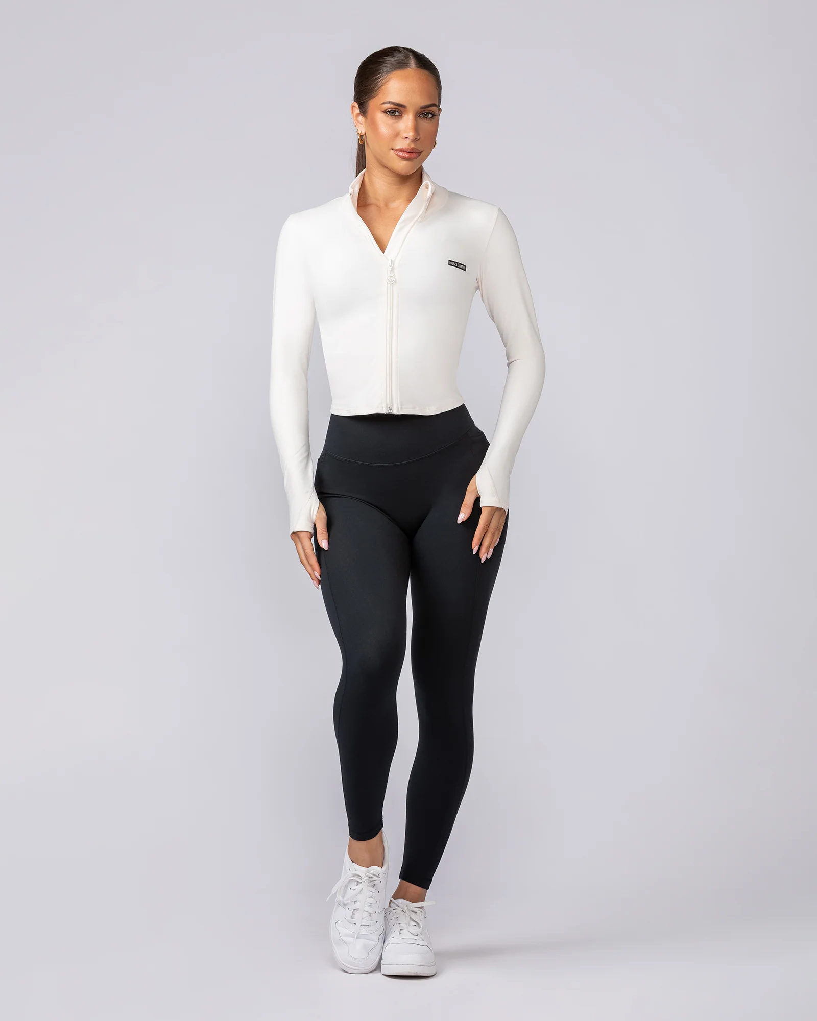 Favourite Cropped Zip Through - Whipped Cream - Image 5