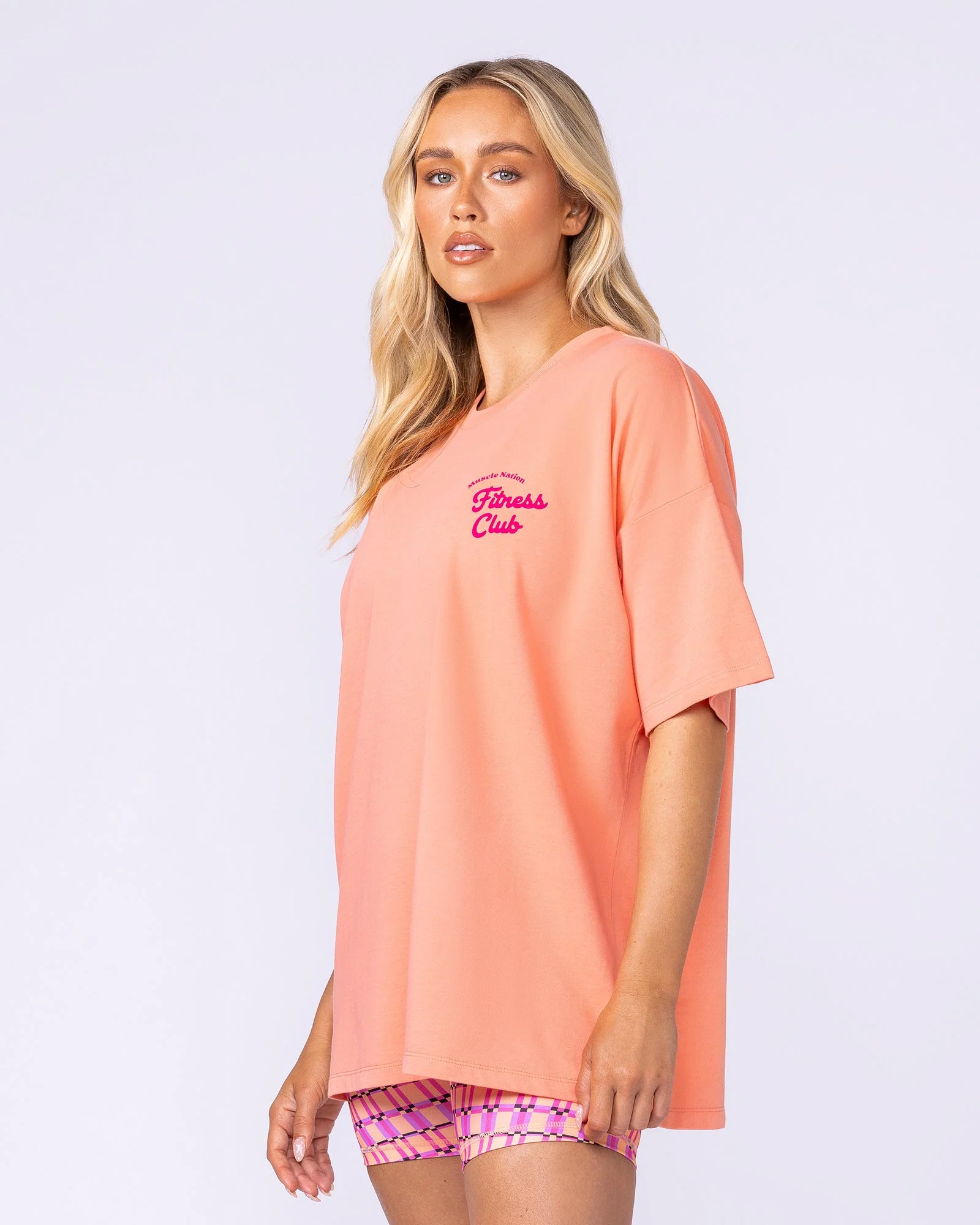 Fizz Oversized Tee - Peachy - Image 3