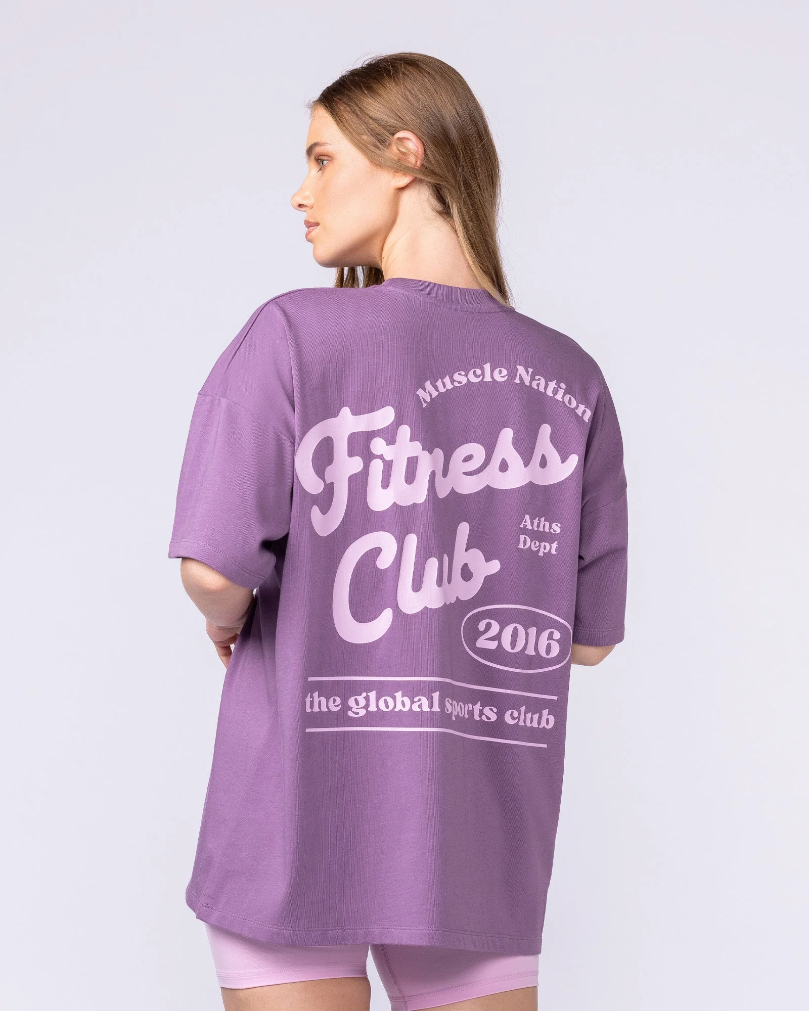 Fizz Oversized Tee - Thistle - Image 3