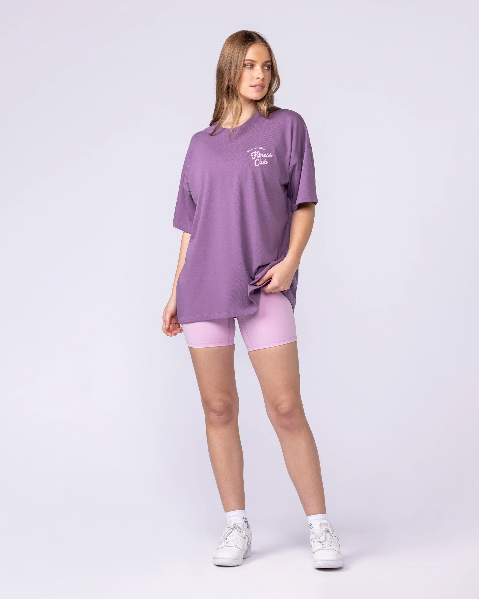 Fizz Oversized Tee - Thistle - Image 6