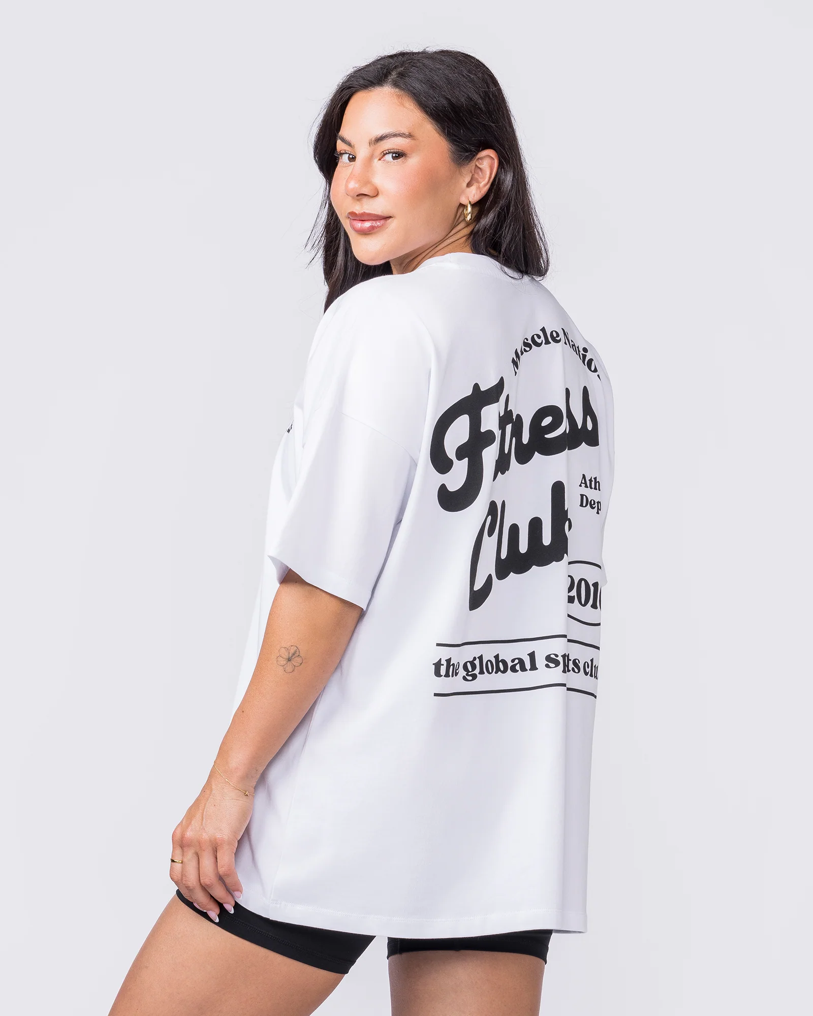 Fizz Oversized Tee - White - Image 4