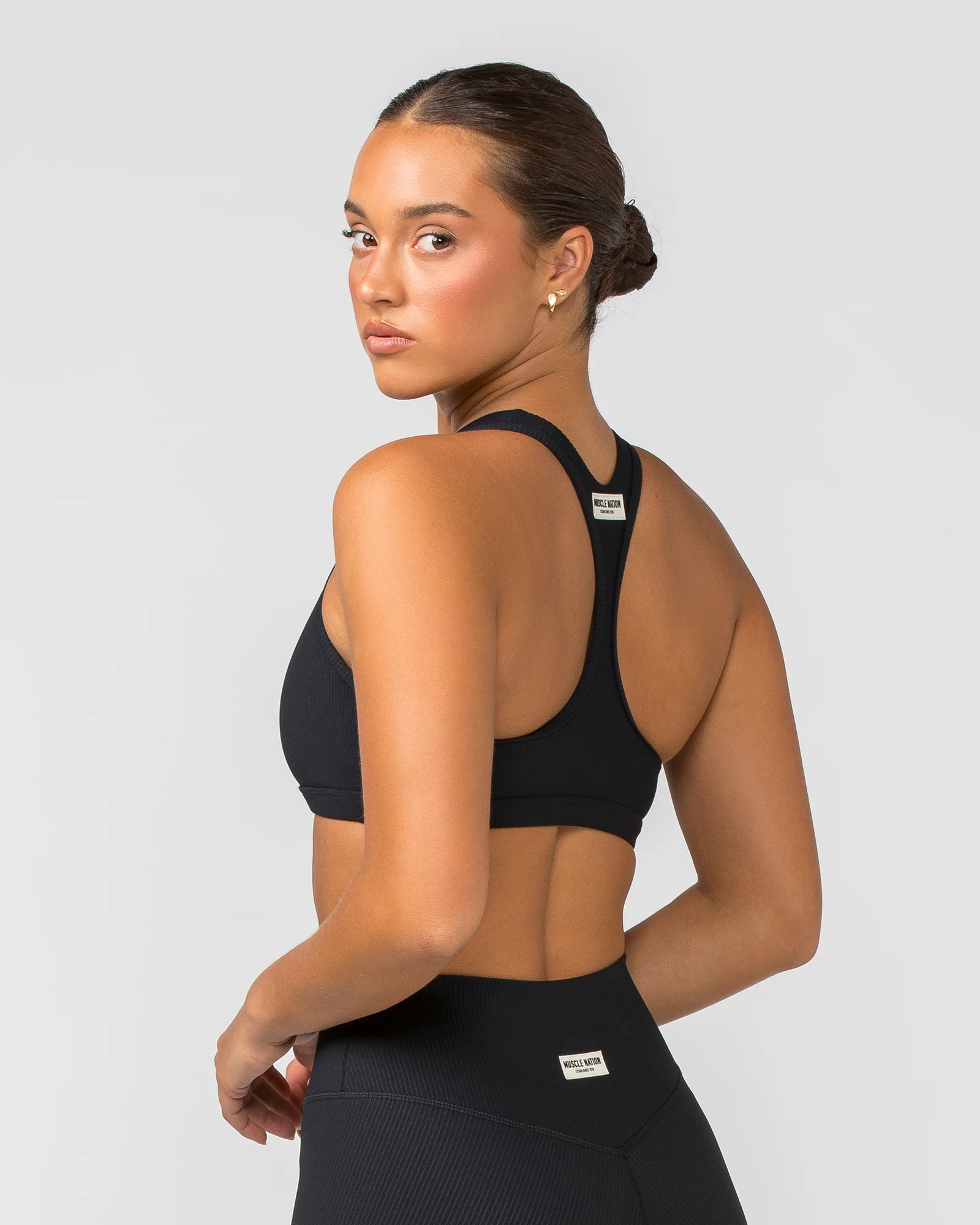 Flex Rib Bra - Black - Image 4