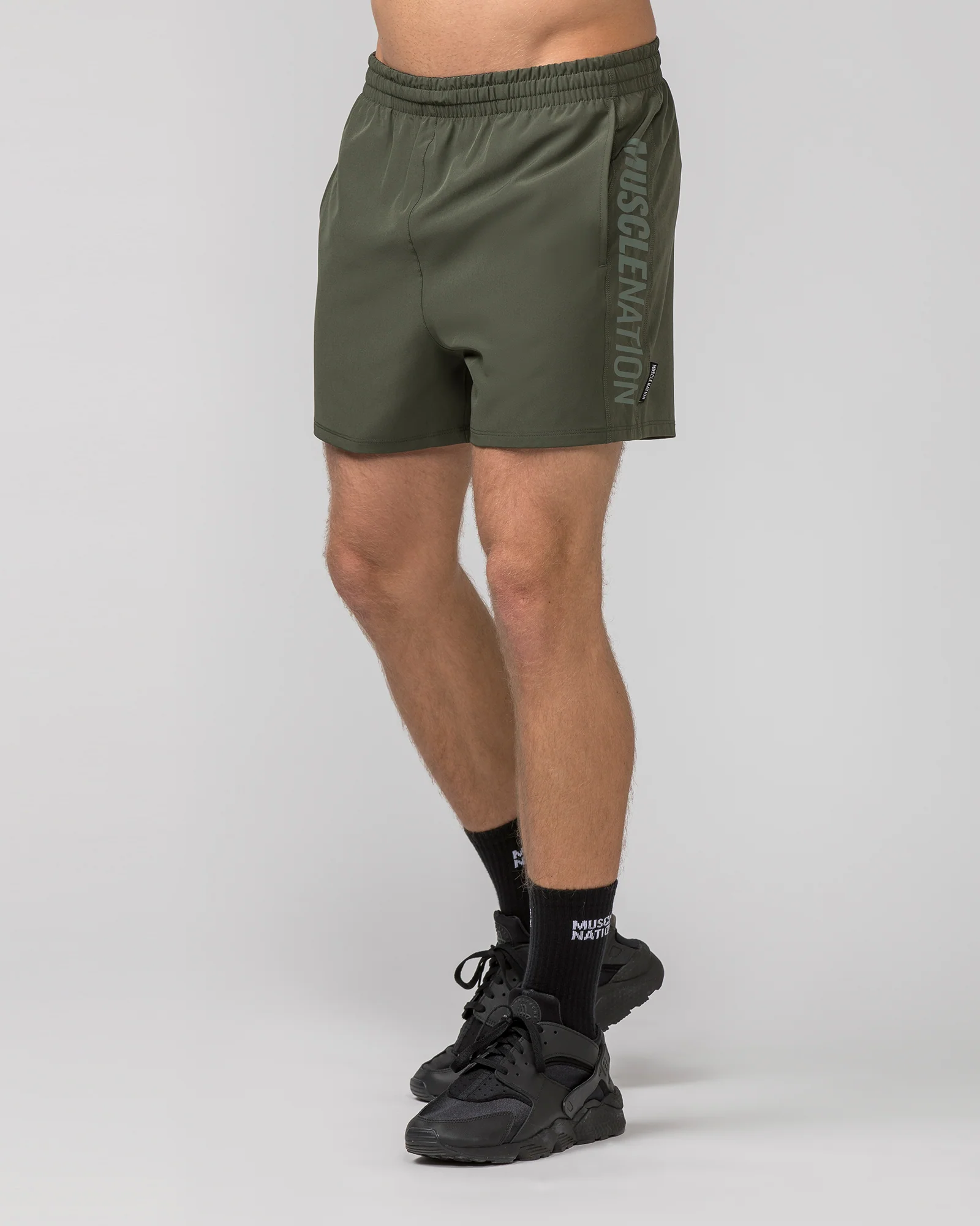 Function 4" Shorts - Dark Khaki - Image 3