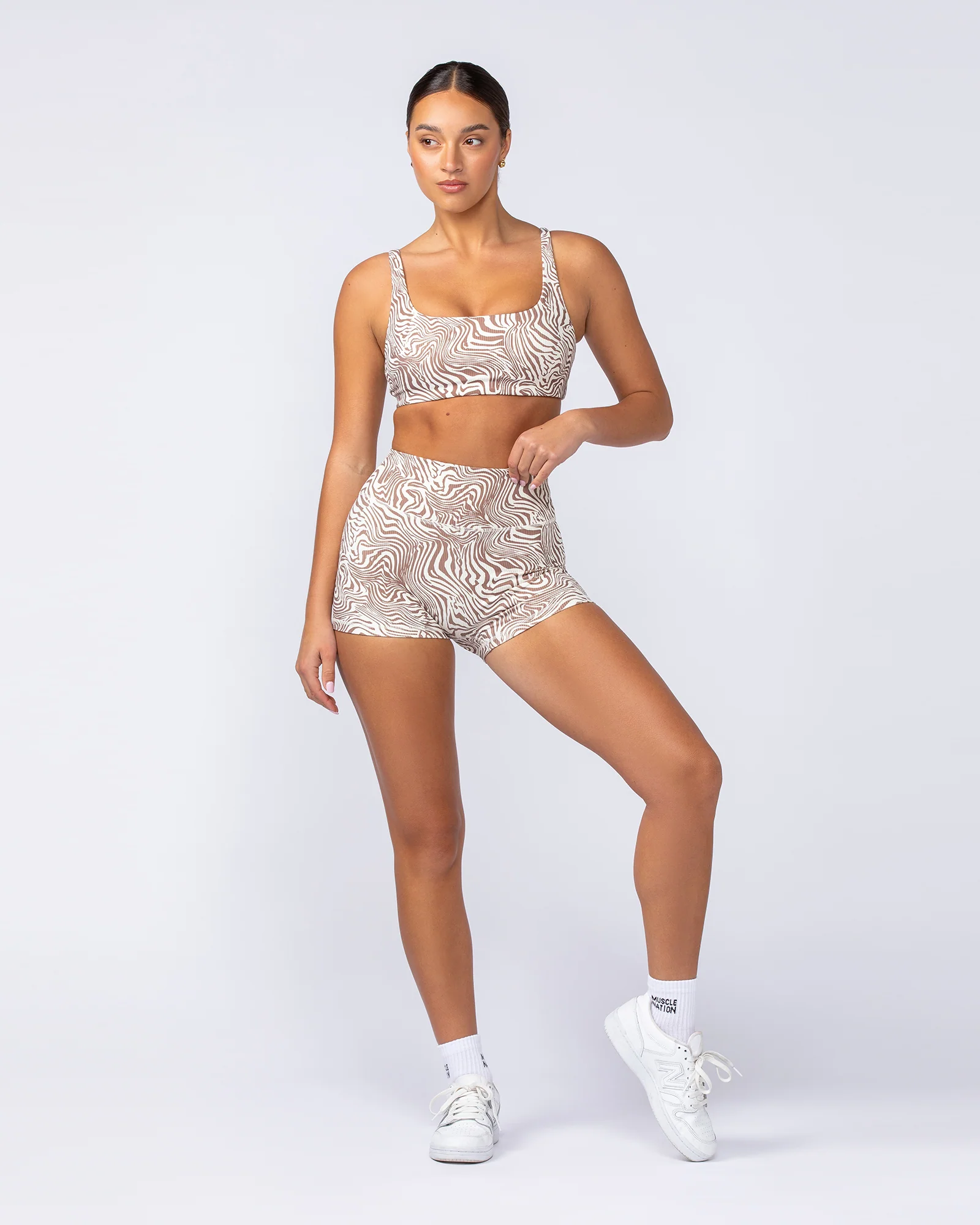 Fundamental Zebra Rib Bra - Cinnamon Zebra - Image 7