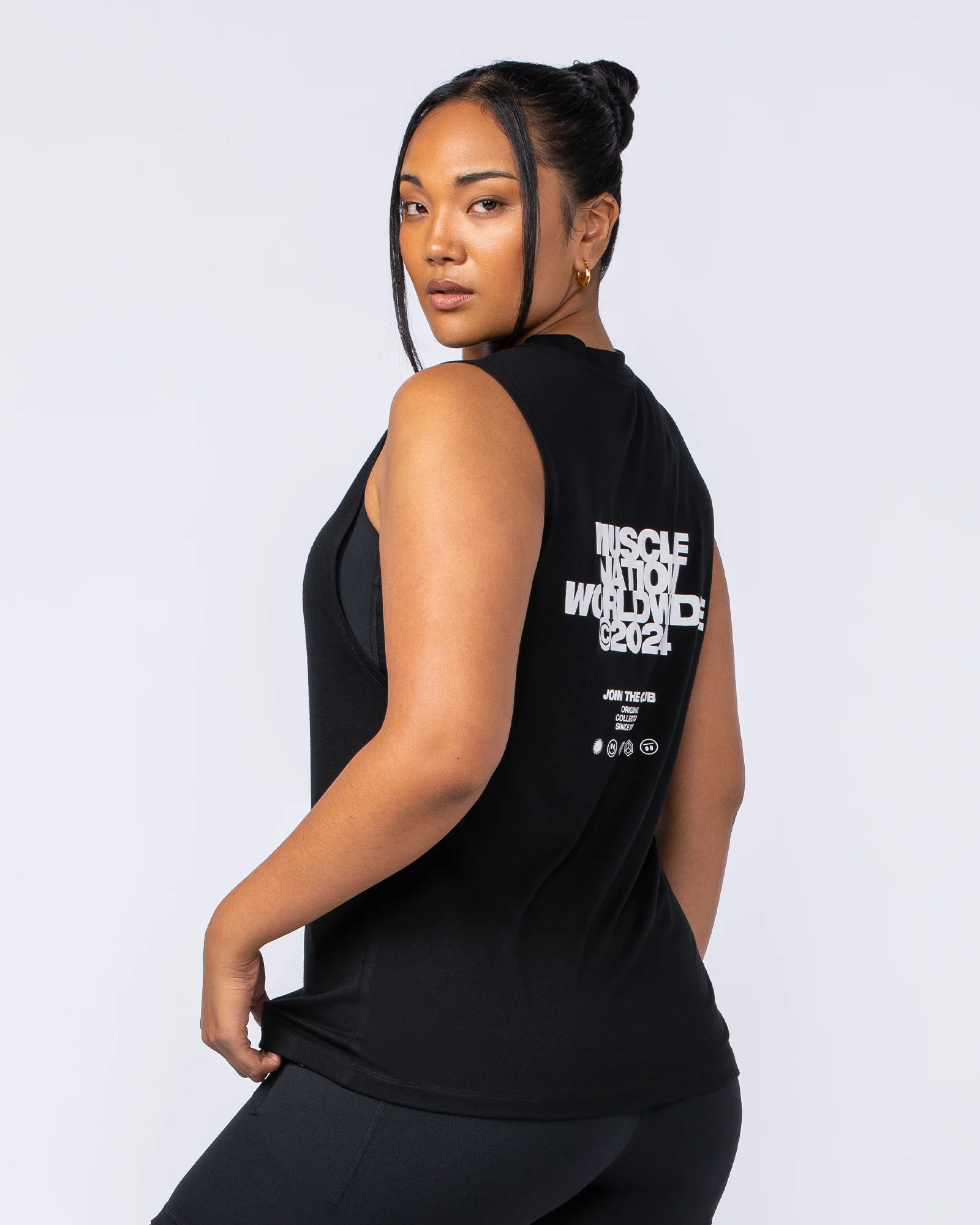 Global Drop Arm Tank - Black - Image 5