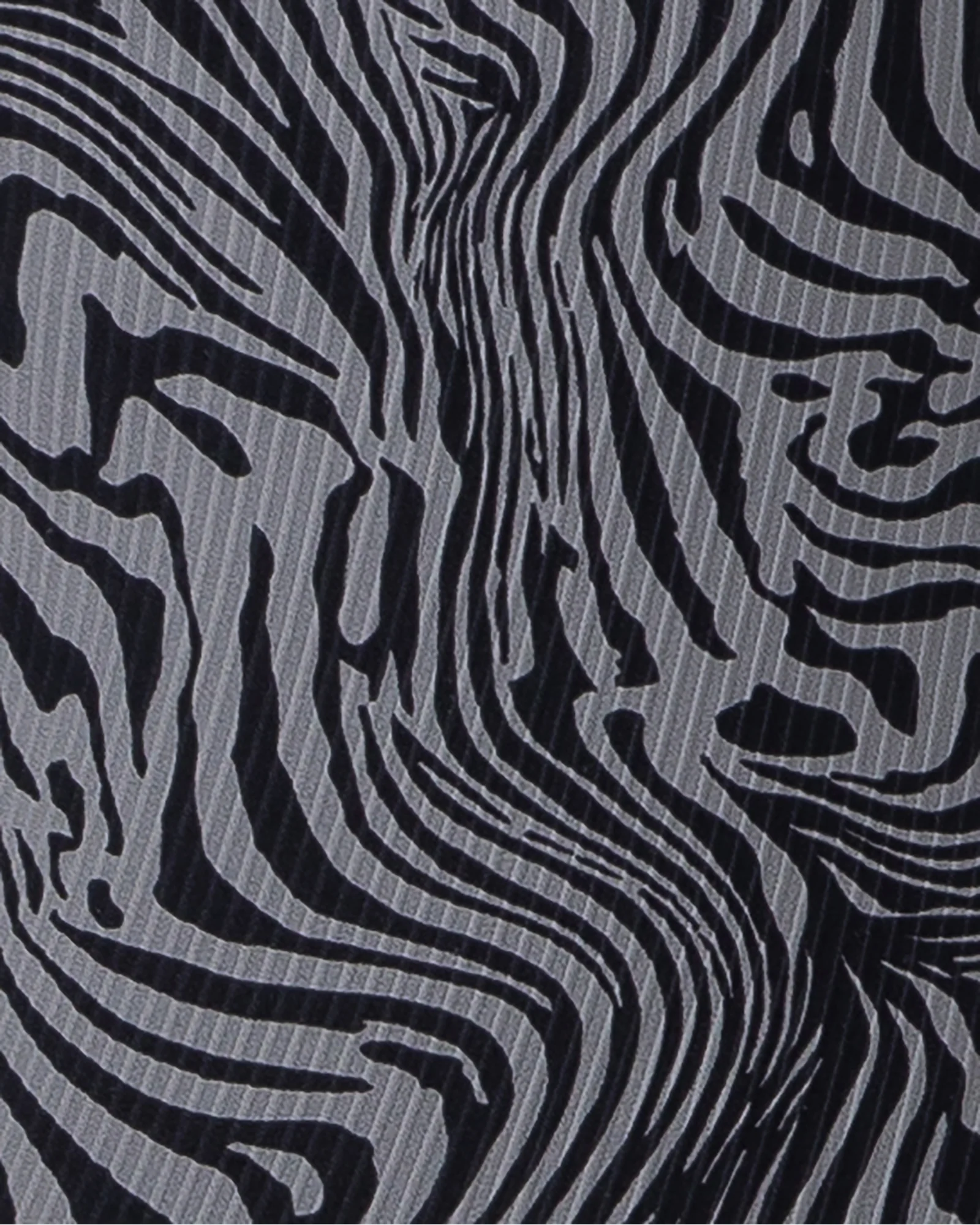 Halter Rib Bralette - Black Zebra - Image 3