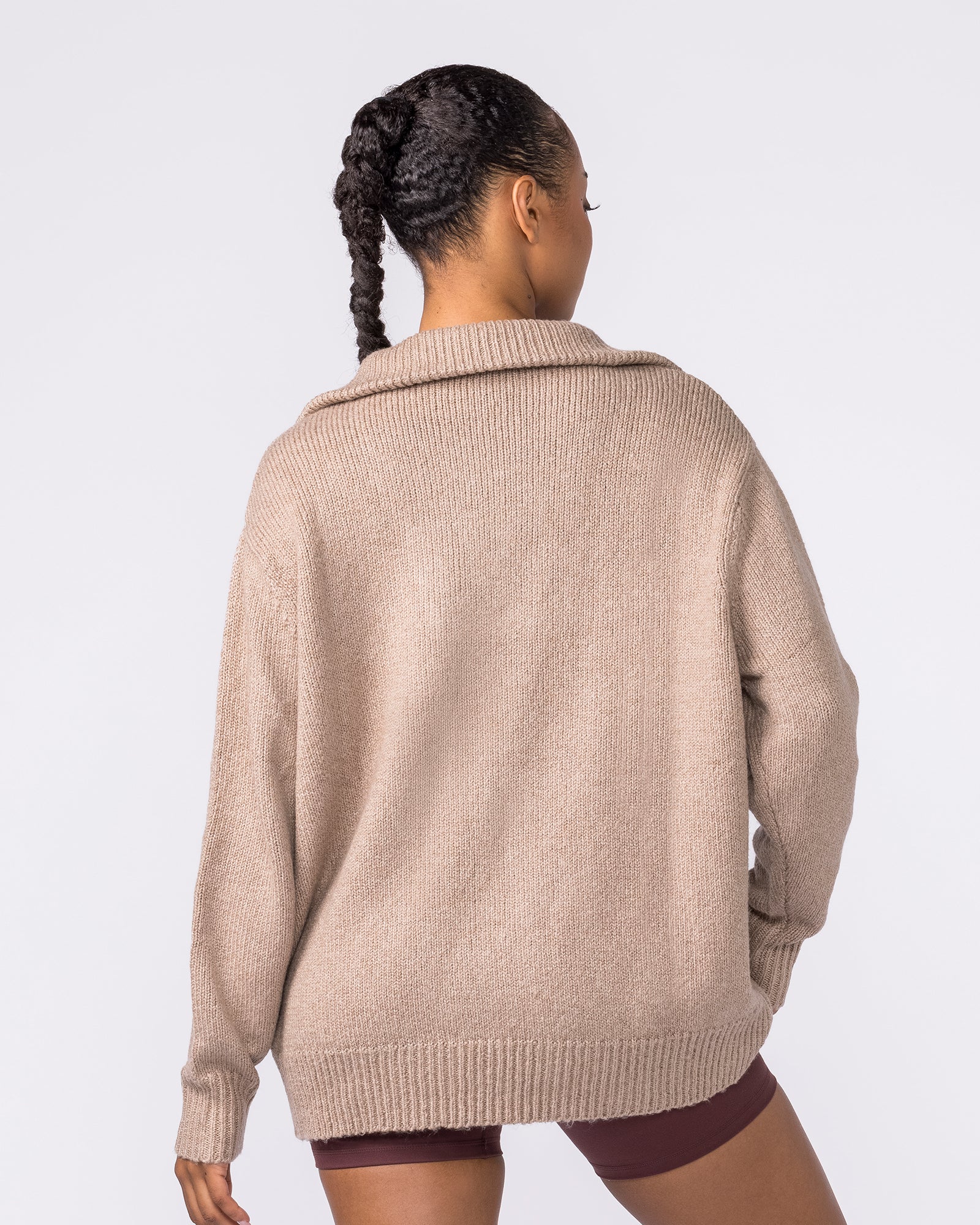 Heritage Oversized Knit - Fossil - Image 5