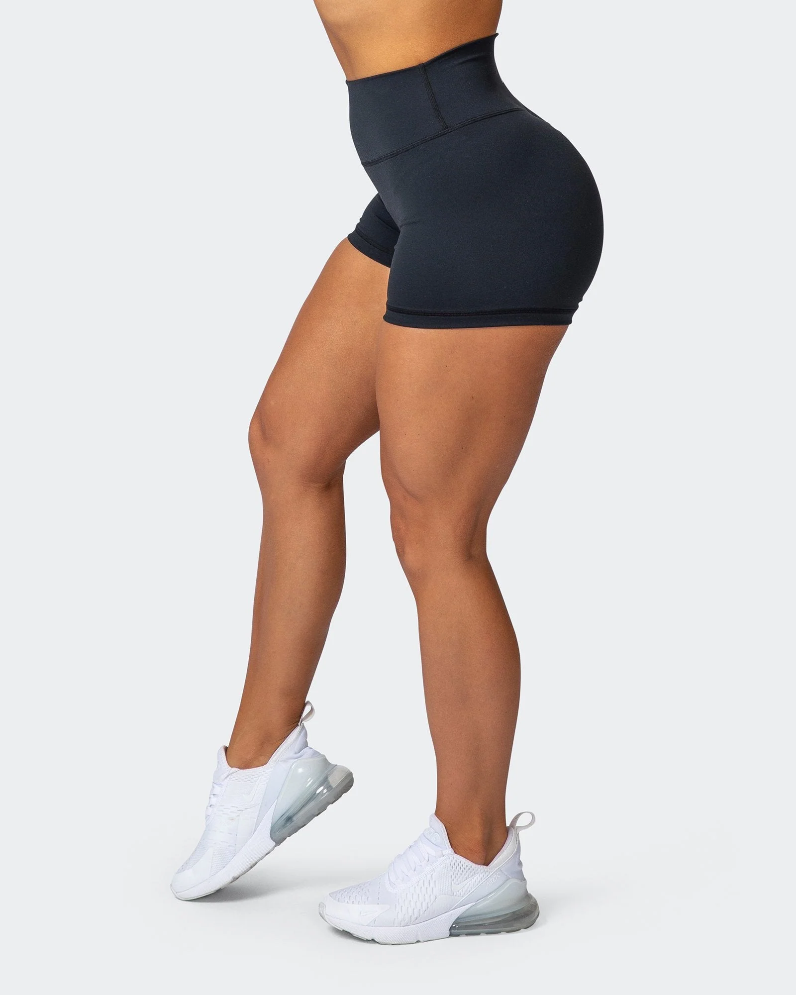 Signature Scrunch Booty Shorts - Black - Image 3