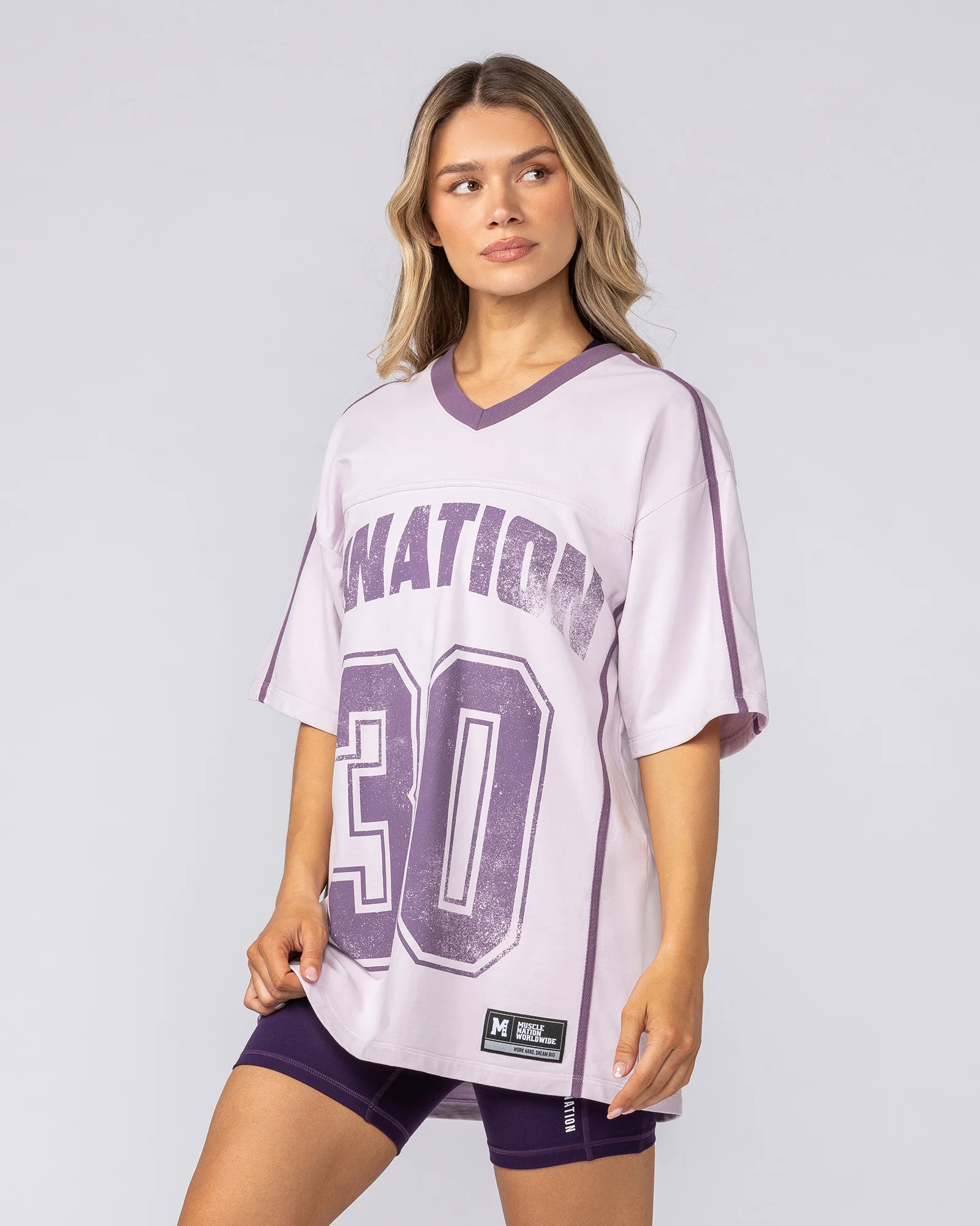 Homage Oversized Tee - Lilac Snow - Image 3