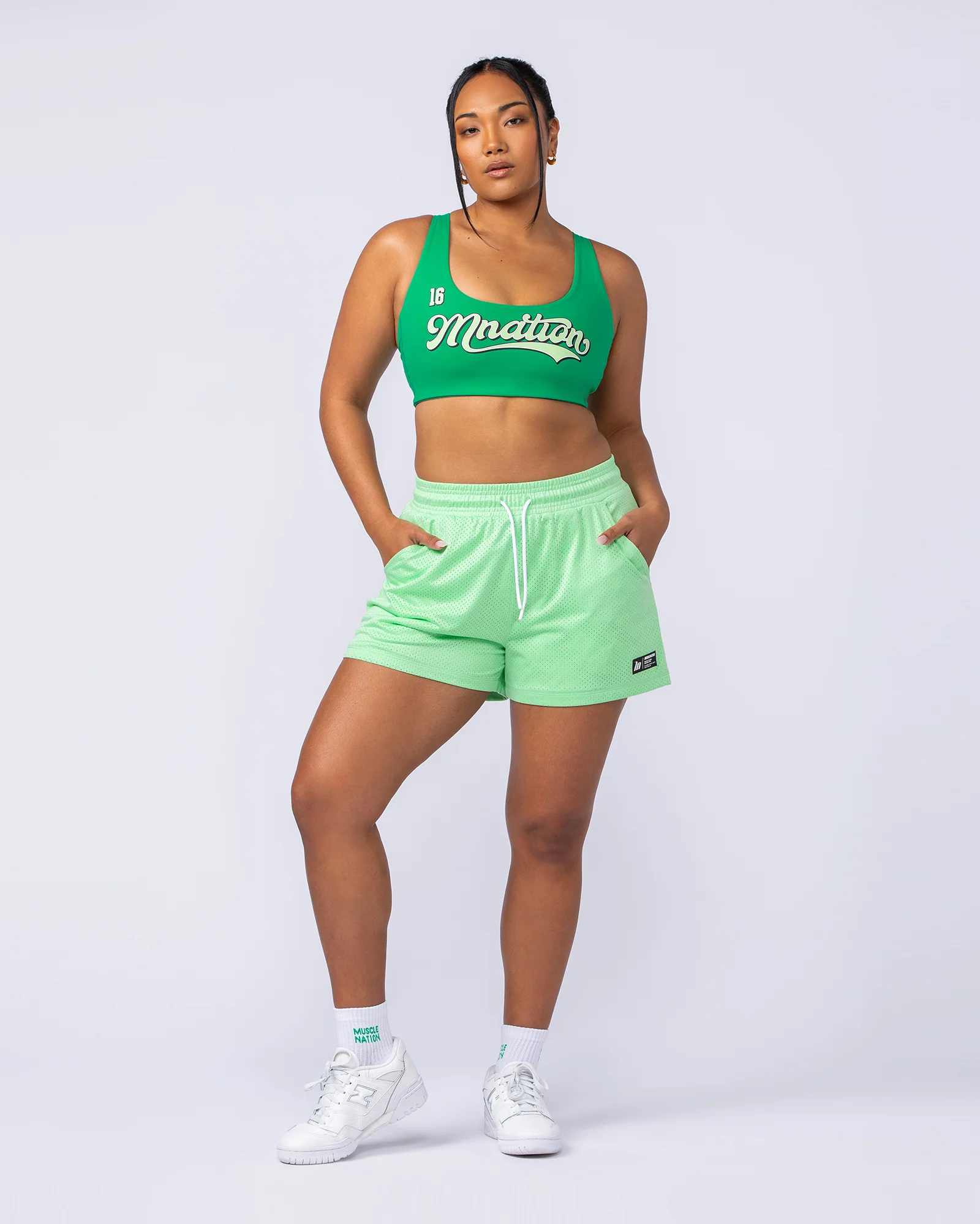 Hoops 3" Shorts - Lime Splice - Image 6