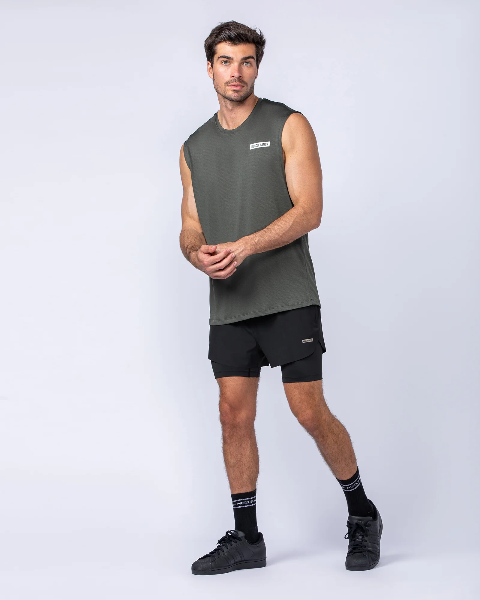 Hybrid 3" Shorts - Black - Image 6