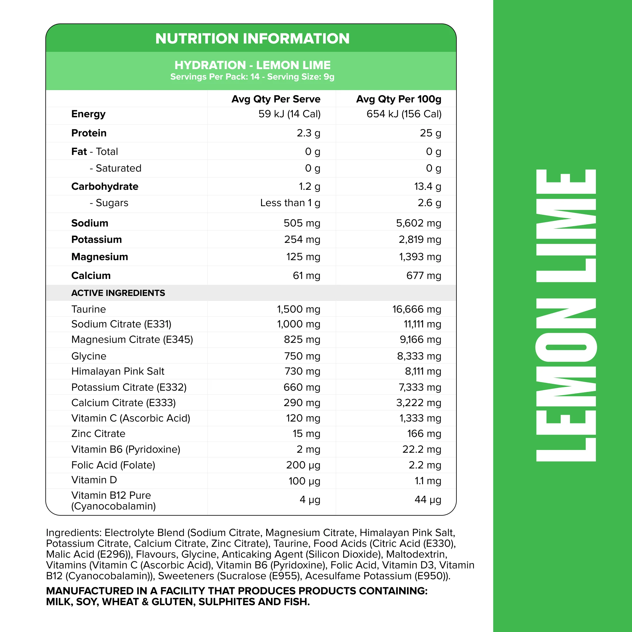 HYDRATION Sticks - Lemon Lime - 14 Pack - Image 3