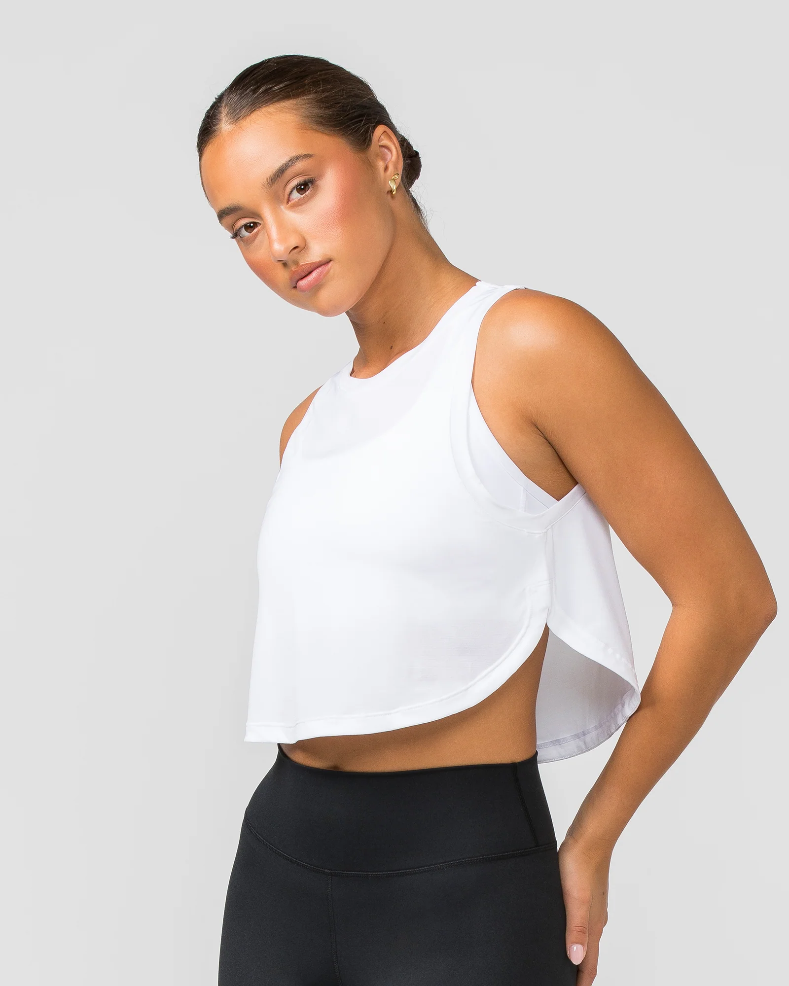 Ignite Cropped Training Tank - White - Image 3
