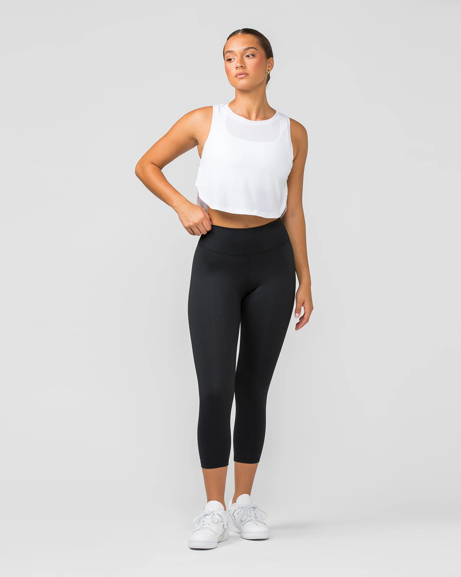 Ignite Cropped Training Tank - White - Image 6