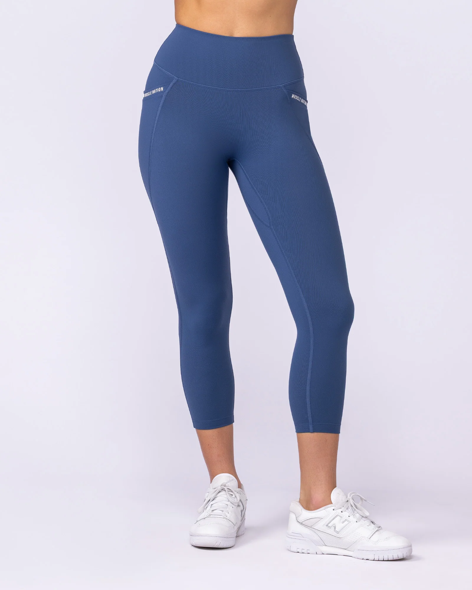 Illusion Signature Pocket 7/8 Leggings - Atlantis - Image 3