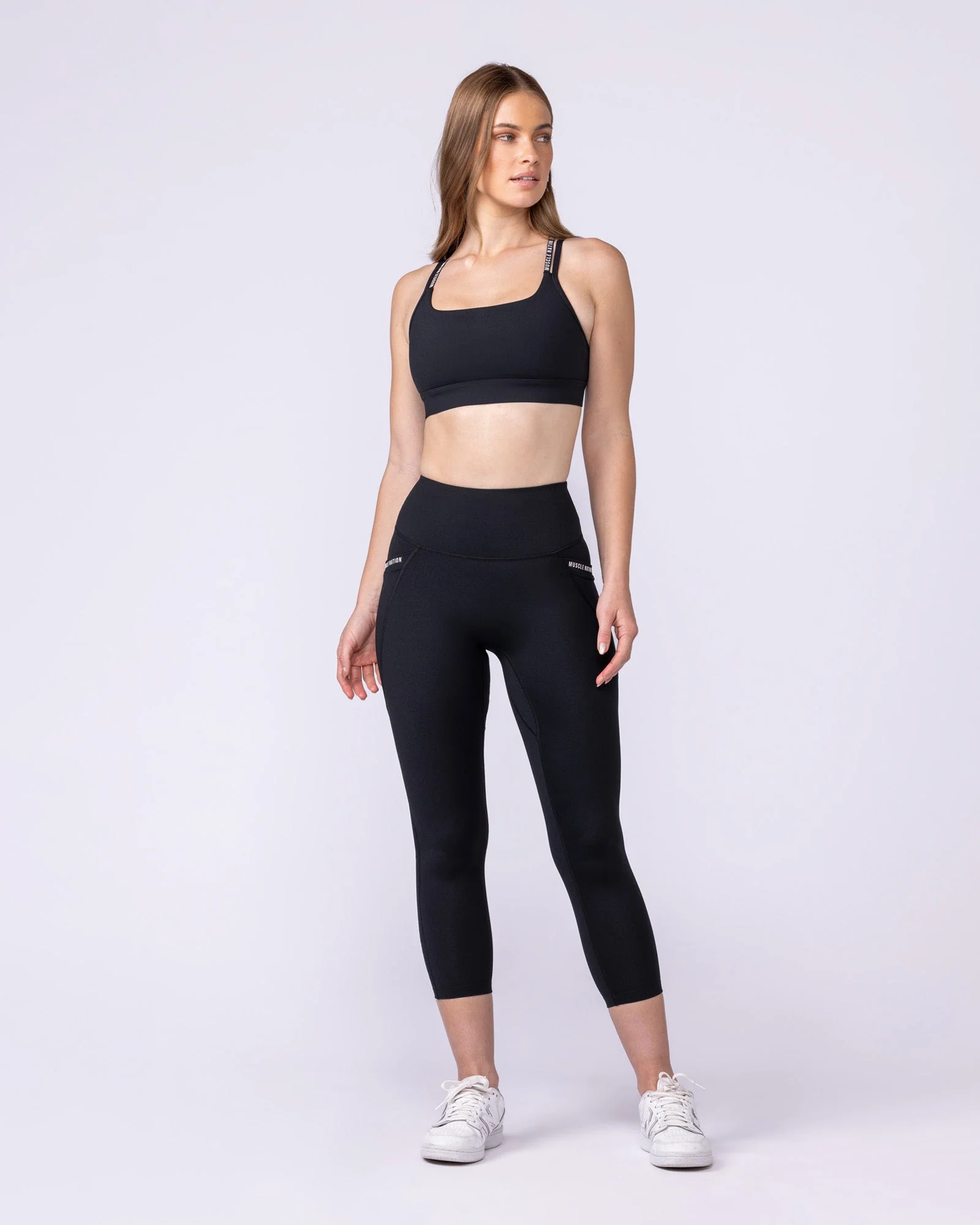 Illusion Signature Pocket 7/8 Leggings - Black - Image 6