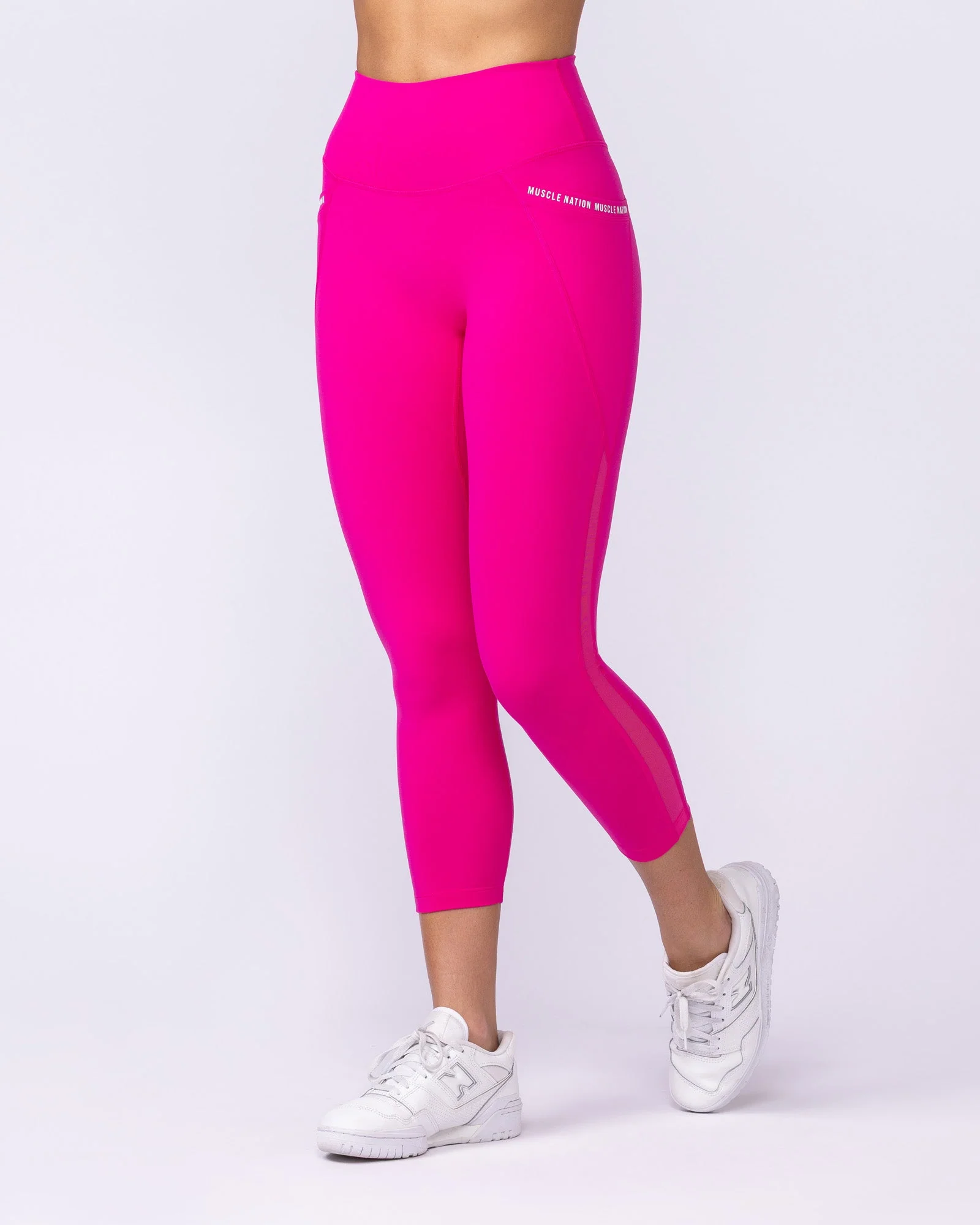 Illusion Signature Pocket 7/8 Leggings - Cosmo - Image 2