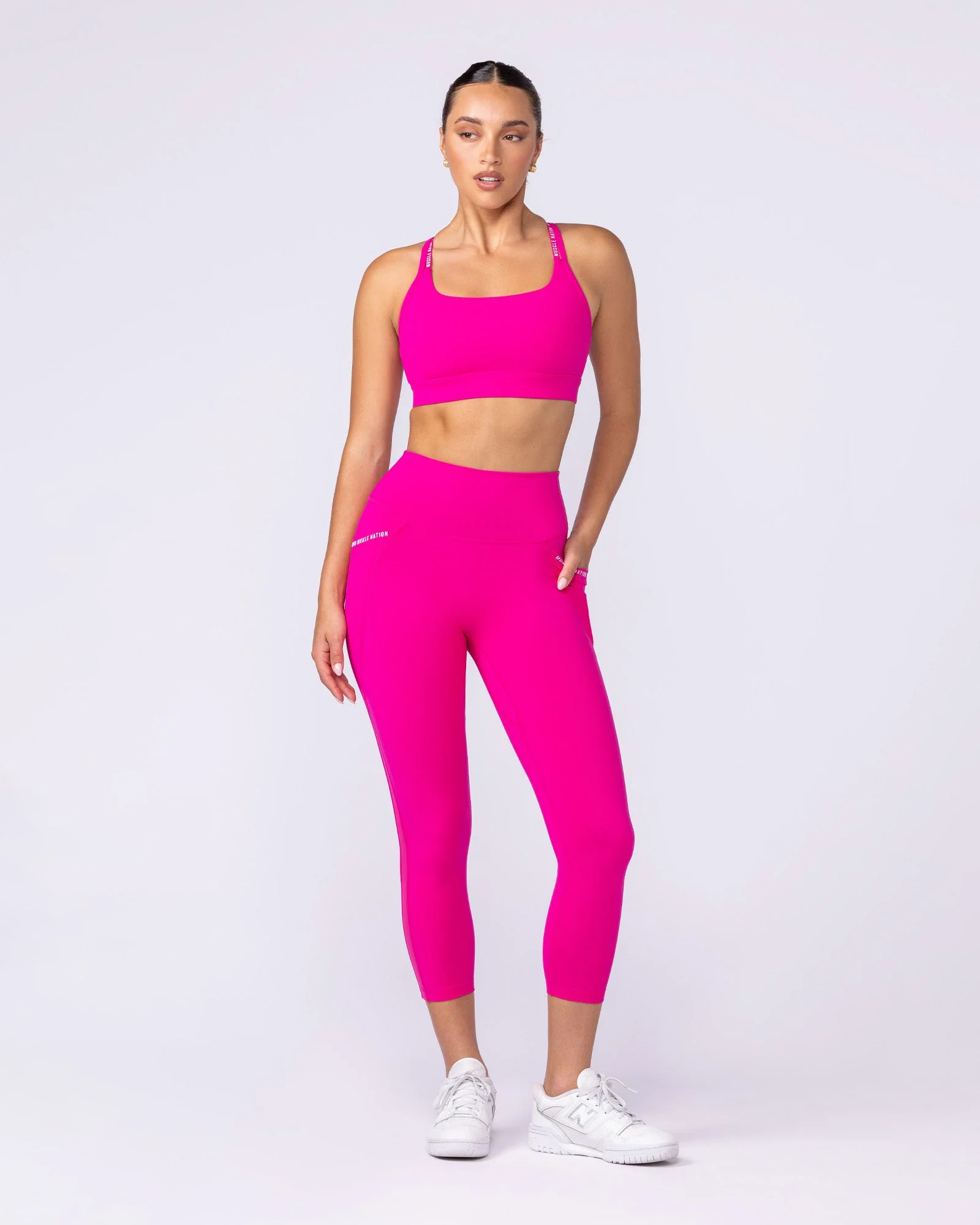 Illusion Signature Pocket 7/8 Leggings - Cosmo - Image 7