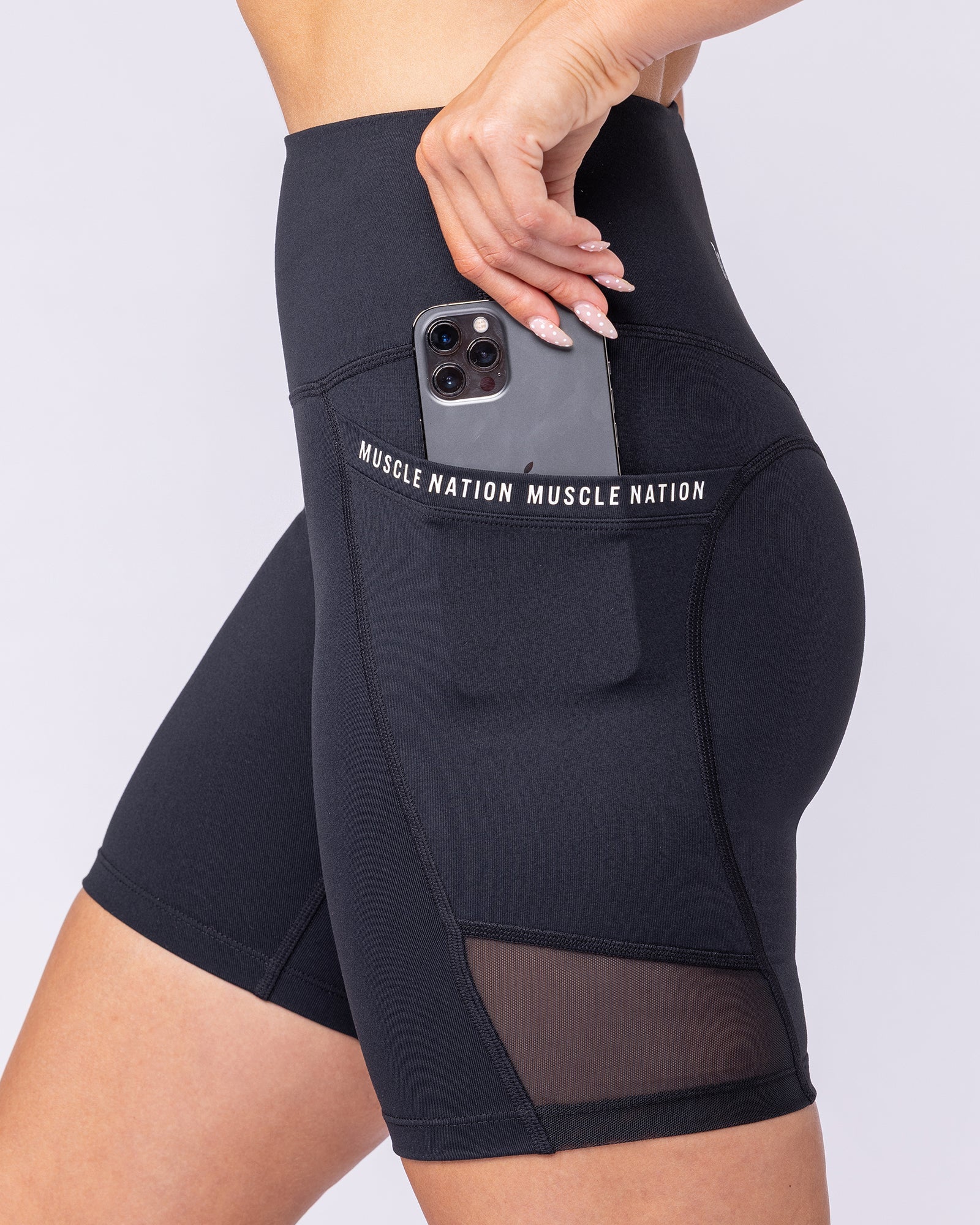 Illusion Signature Pocket Bike Shorts - Black - Image 5