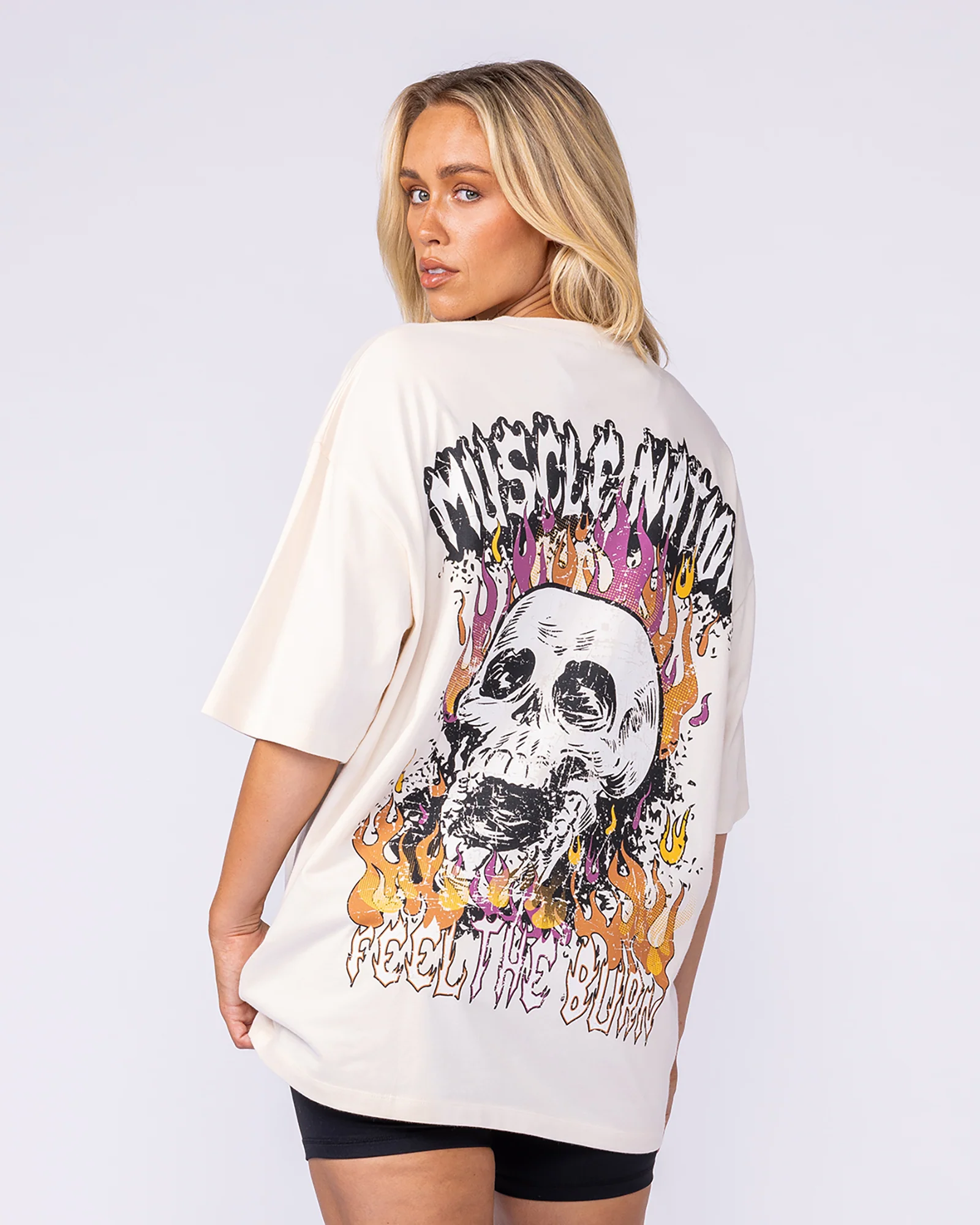 Inferno Oversized Tee - Travertine - Image 8