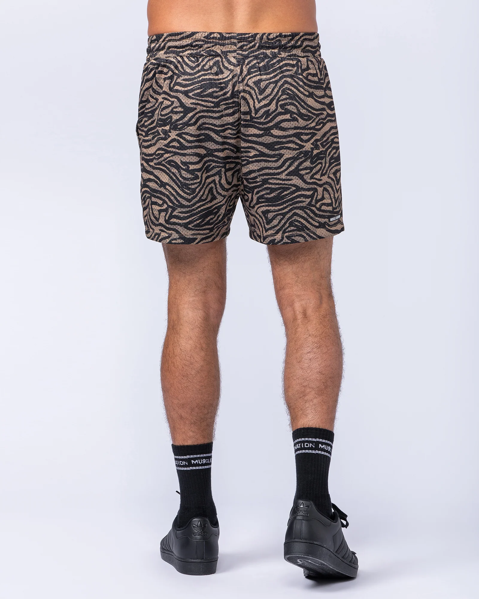 Lay Up 3.5" Shorts - Dark Animal Print - Image 5