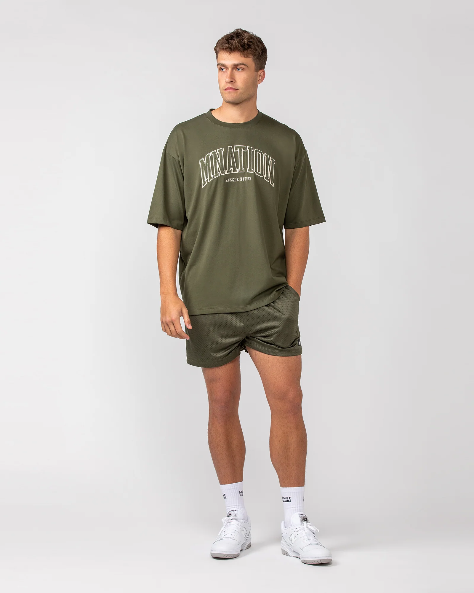 Lay Up 3.5" Shorts - Dark Khaki - Image 6